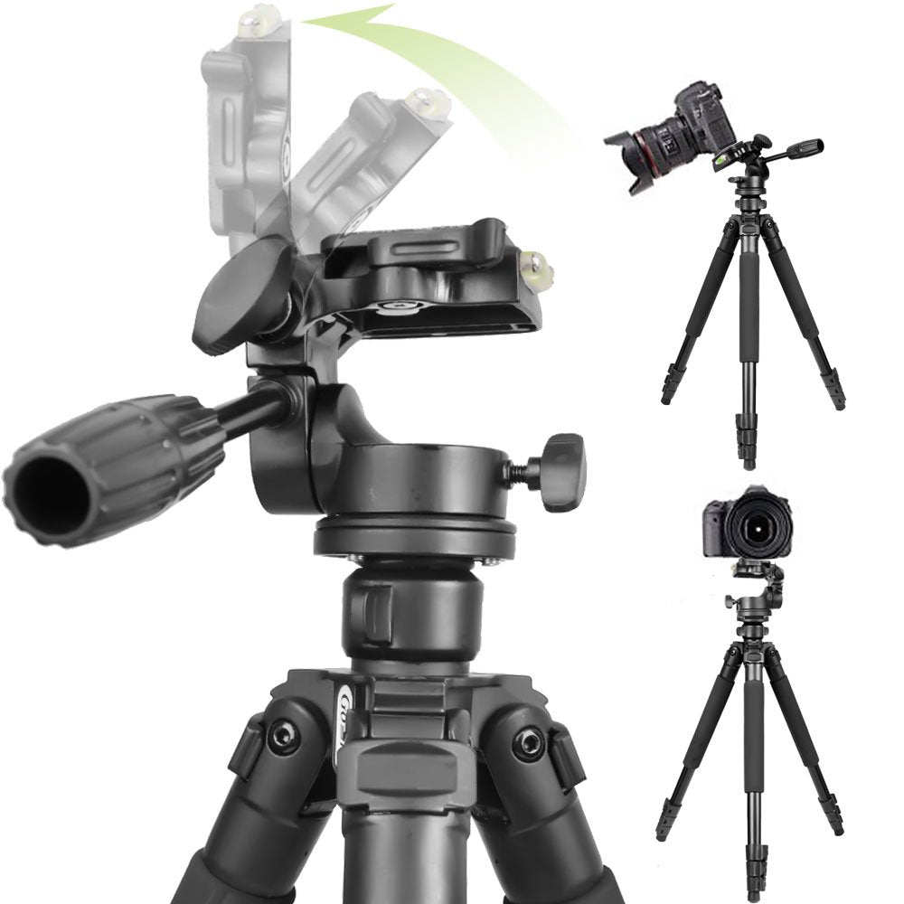 Gosky Tripod -Travel Portable Tripod For Spotting Scopes, Binoculars, Camcorders, Or Slr Cameras (Pro (61-Inch))