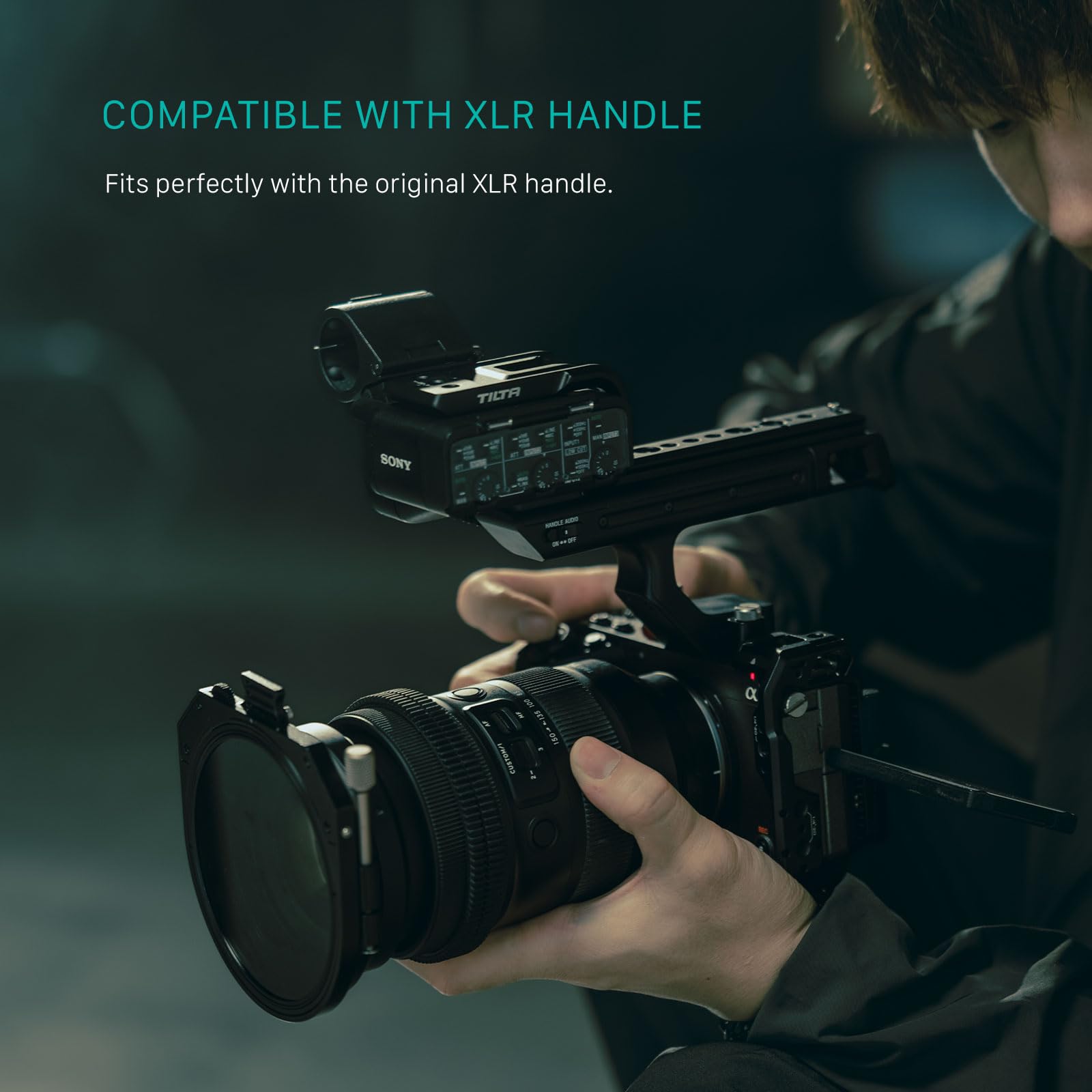 Tilta Full Camera Cage For Fx3/Fx30 V2 Top Plate Nato Rail, Cold Shoe, 1/4""-20 And 3/8""-16 Thumb Screw Design Black