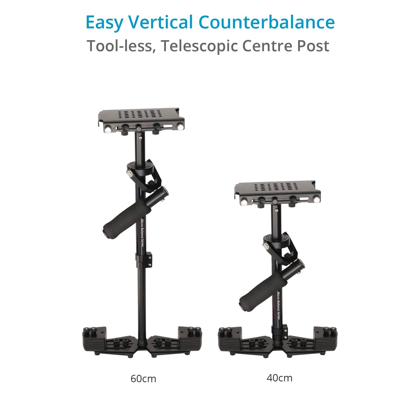 Flycam Hd-3000 Handheld Stabilizer For Dslr Video Cameras. Quick Micro Balancing, Telescopic Centre Post W 3-Axis Gimbal Handle. Table Clamp & Quick Release Plate. (Flcm-Hd-3-Qt)
