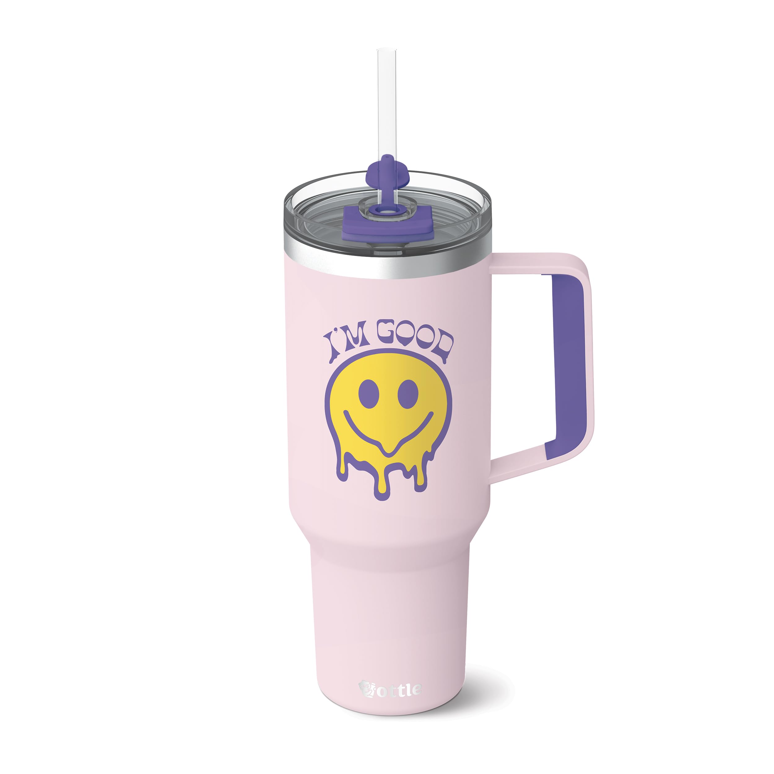 Ottle Deep Sea Diver 40 Oz Insulated Tumbler With Handle And Straw Lid - Leak Proof, Cupholder Frie