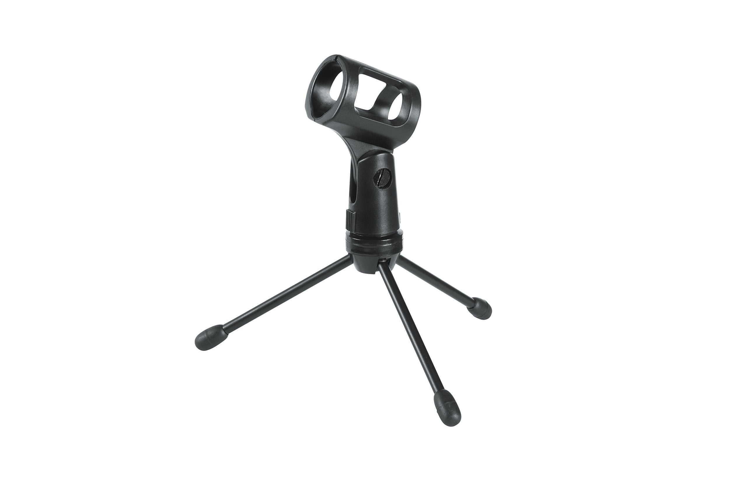 Gator Frameworks Mini Tripod Desktop Microphone Stand With Clip For Wireless Mics And Collapsible Legs (Gfw-Mic-0251)