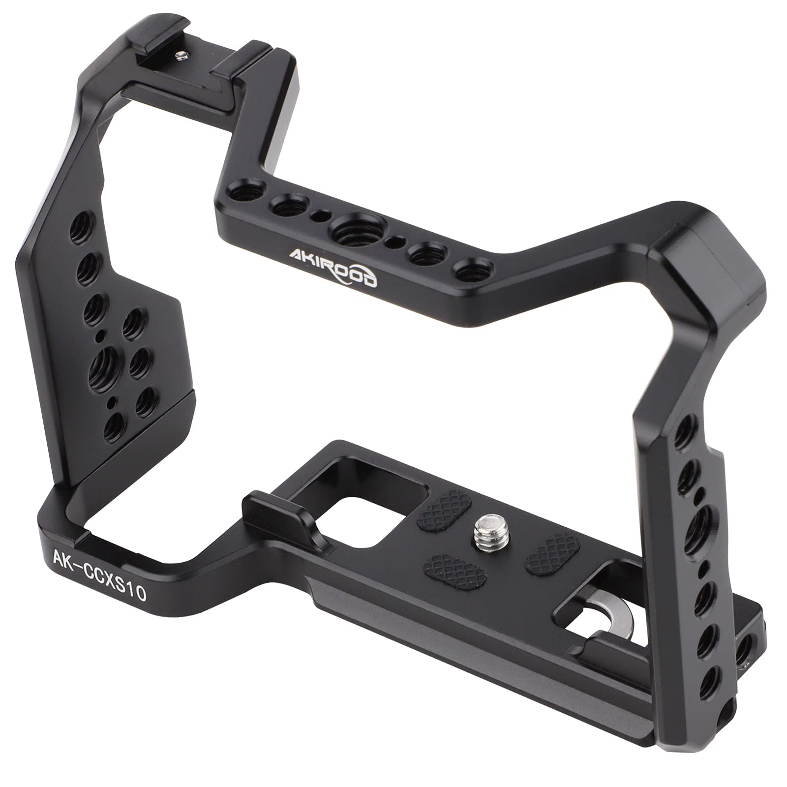 Akirood Camera Full Cage For Fujifilm X-S10 Camera Rig Stabilizer With Cold Shoe