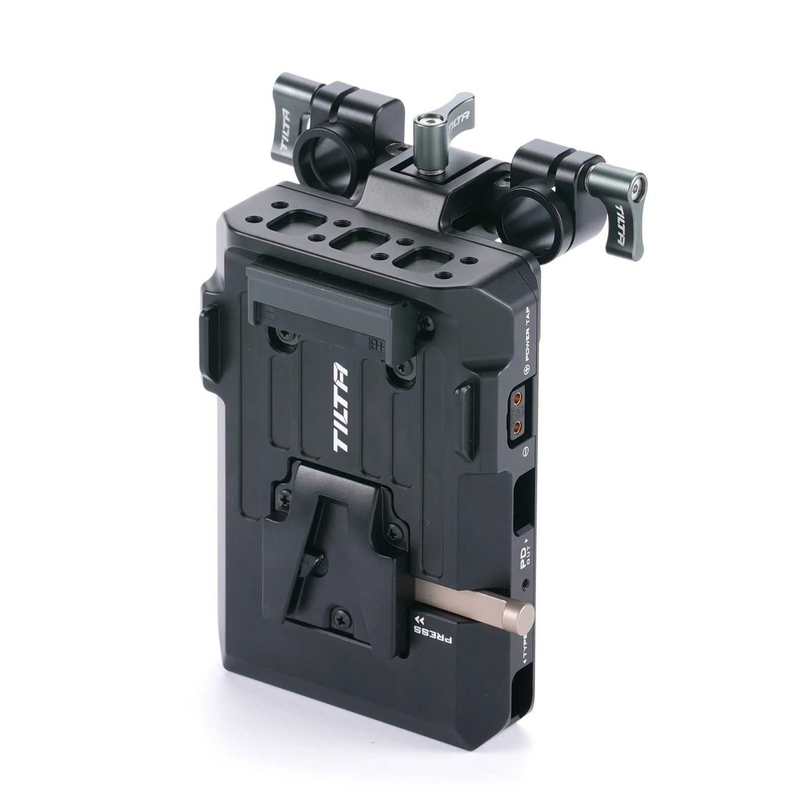Tilta Pd V Mount Battery Plate - Black 14.8V P-Tap Ports 5V Usb-C Port 60W Usb-C Pd Port 15Mm Lws Rod Mounting Black Ta-Btp3-V-B