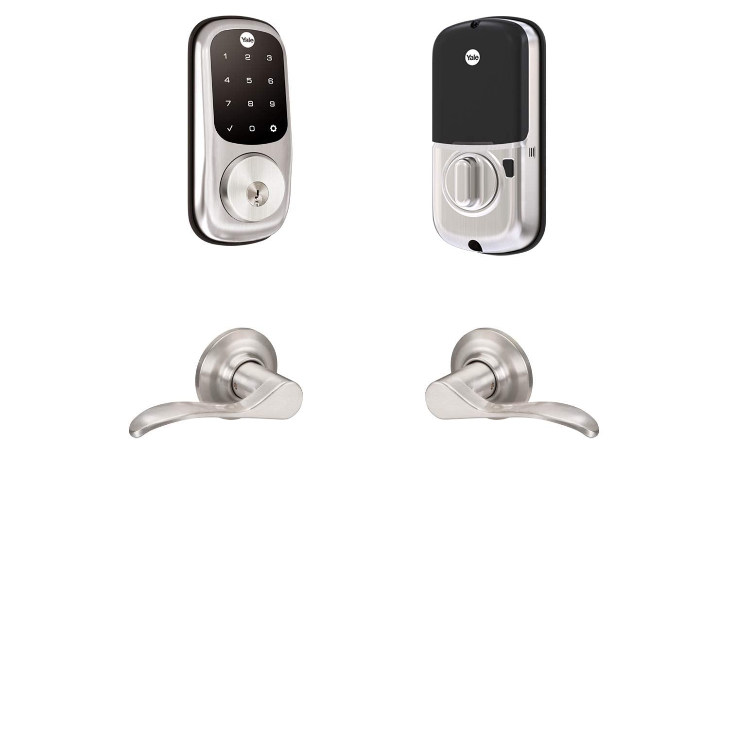Yale Security B-Yrd226-Nr-Nw-619 Assure Lock Norwood Touchscreen Deadbolt With Matching Lever, Satin Nickel