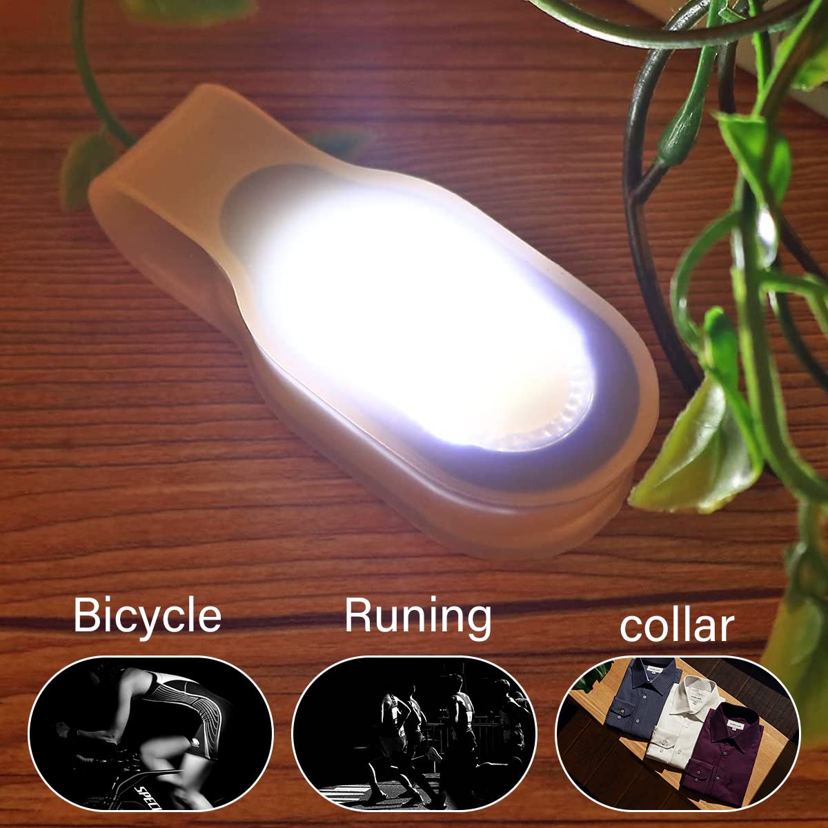 Pozlle Led Flashlights Clip On Flashlight Night Safely Nursing Night Light Hands  Strong Magnetic To Grip Clothing. Perfect For Hiking, Dog Walking, Running, Doctors, Nurses, Police Officers