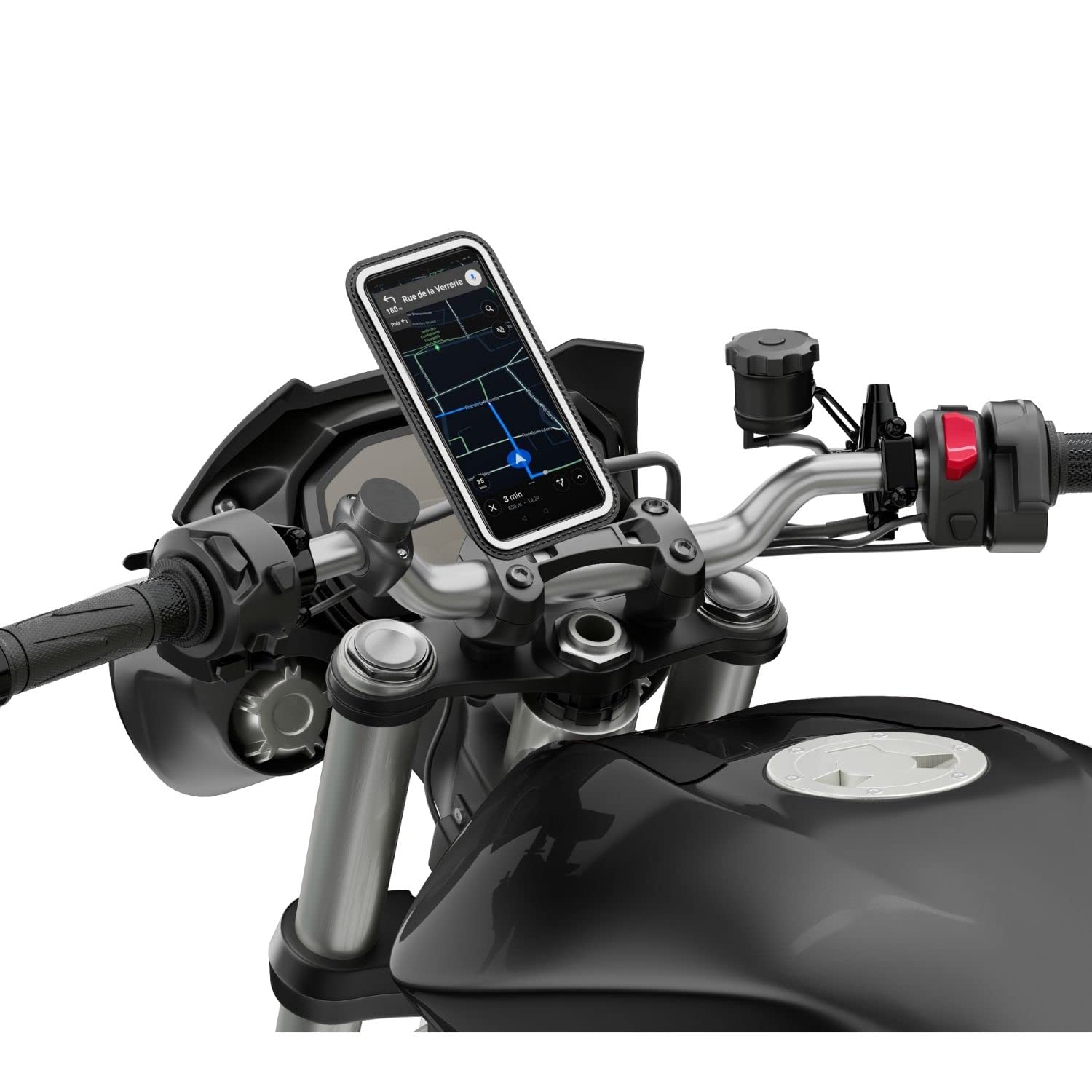 Shapeheart Magnetic Motorbike Phone Holder Pro Anti Vibration Waterproof Motorcycle Handlebar Phone Mount 360° Orientation