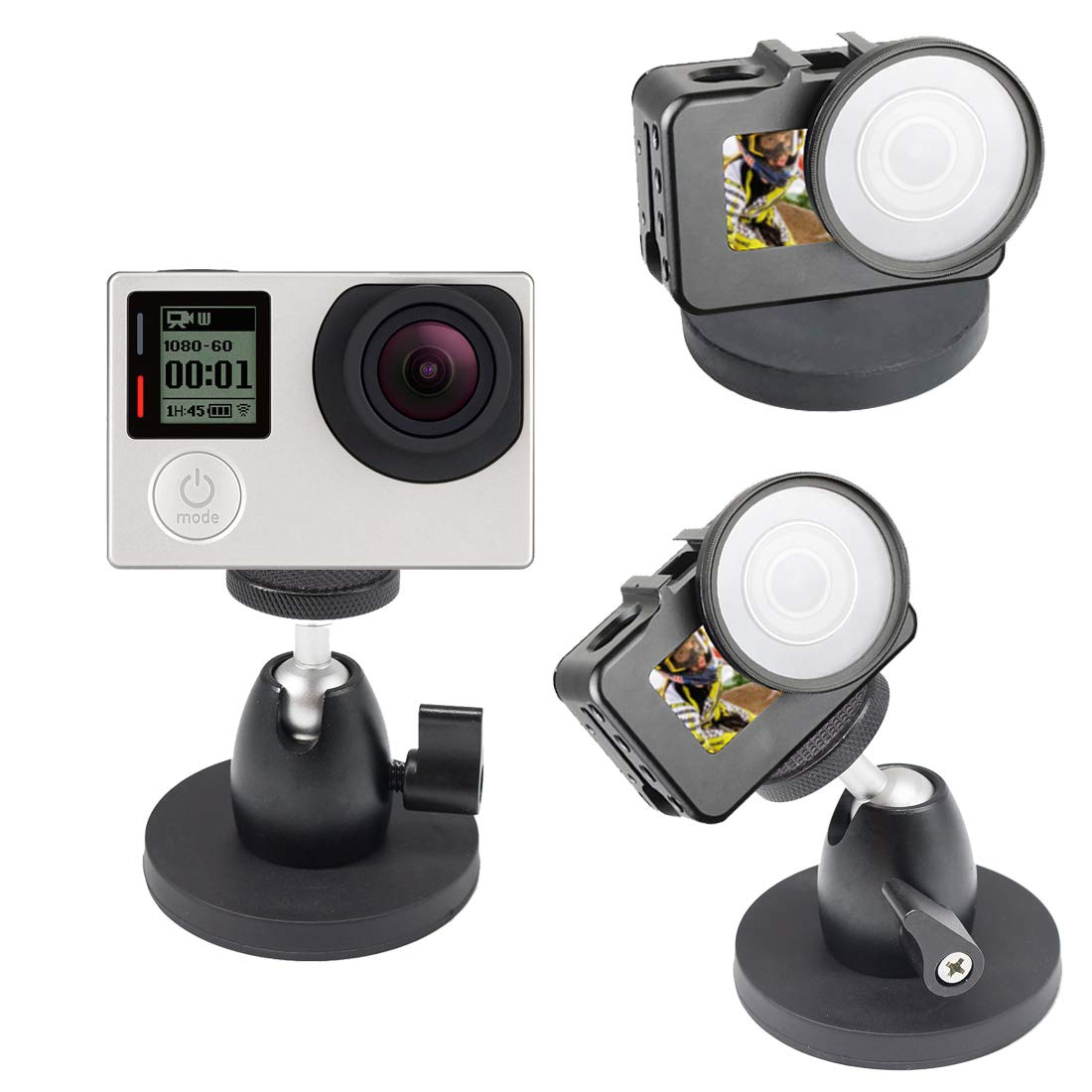 Bob Seger Magnetic Camera Mount With 360 Magnetic Stand, Attaches To Steel Surfaces For Action Camera, Car Mount, Light Stands & Tripods