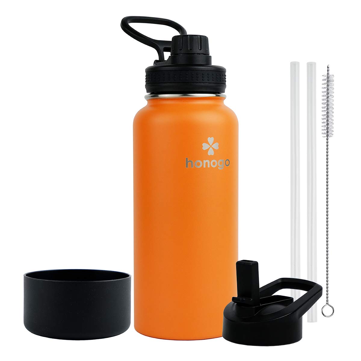 32 Oz Powder Coated Double Wall Vacuum Insulated Sports Water Bottle, 18/8 Stainless Steel Wide