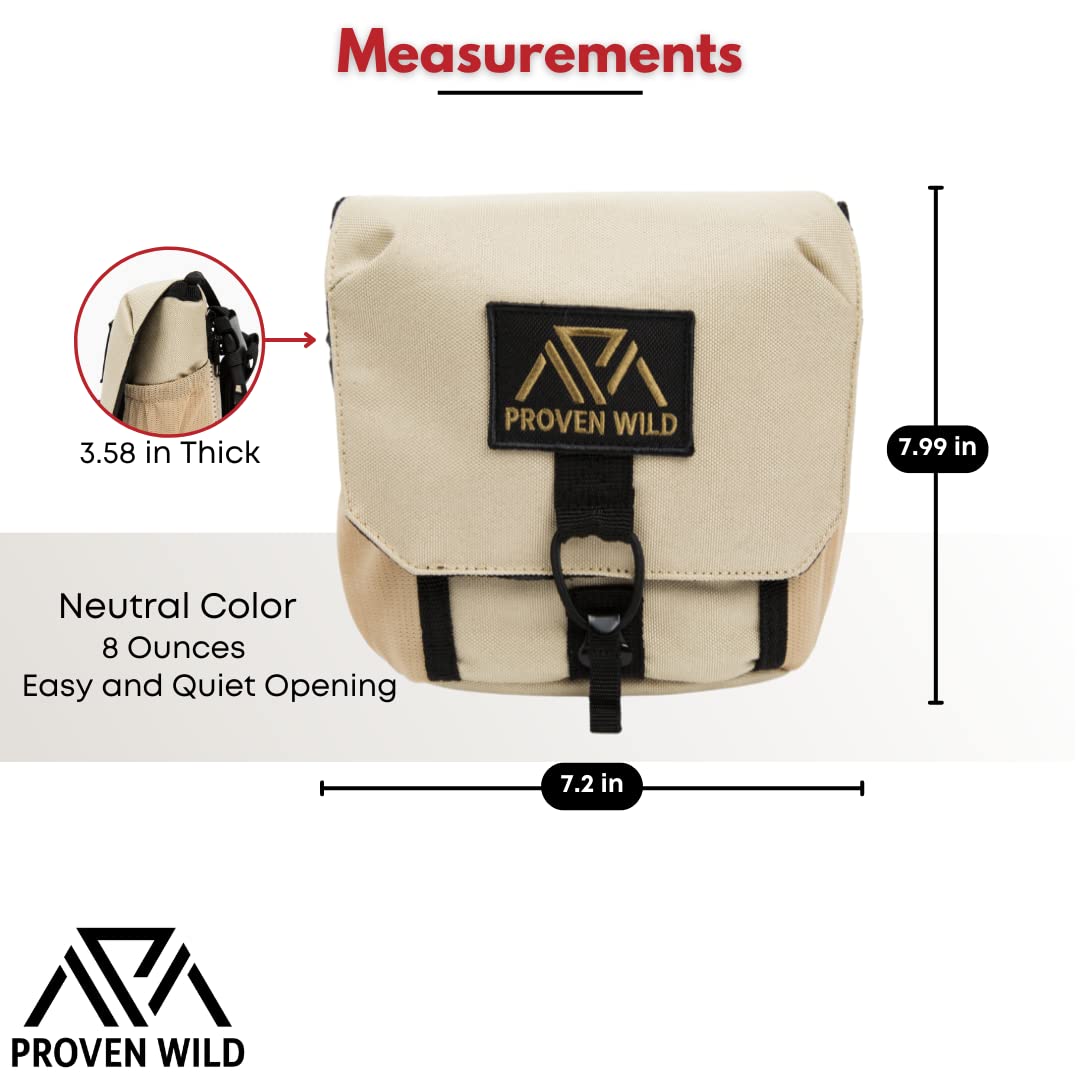 Proven Wild Bino Harness Binocular Harness Chest Pack Made Of Waterproof 900D Nylon  Binocular Harness For Hunting Case With Adjustable Shoulder Straps, 2 Mesh Pockets, And Zipper Back Pocket