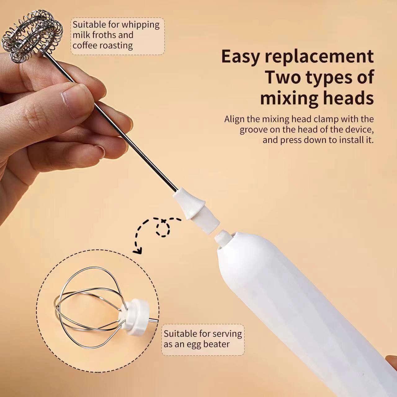 Baykle Powerful Cordless Immersion Blender, Electric Handheld Blender 500 Watt With Turbo Mode, Detachable Base. Portable &Easy To Use Kitchen Gadgets For Soup, Smoothie, Puree, Baby Food【Random】