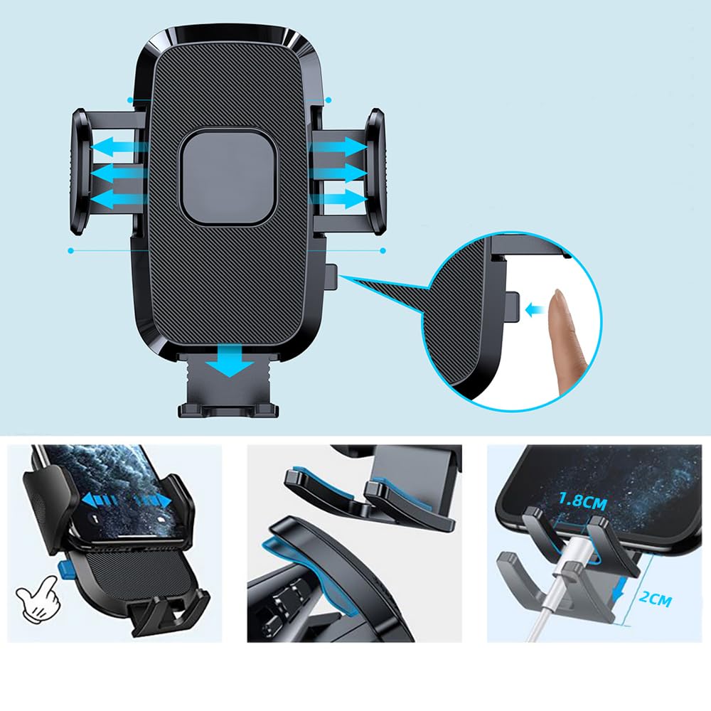 Szyuchen Car Cell Phone Holder Mount For Mercedes Benz Glc Glc300 C C300 E E350 A B Cla 250 300 Gla Gla250 Glb Glb250 Glk 350 450 Eqb Eqs Cls G Amg Class A220 E300 Sprinter 2016- Vent Accessories