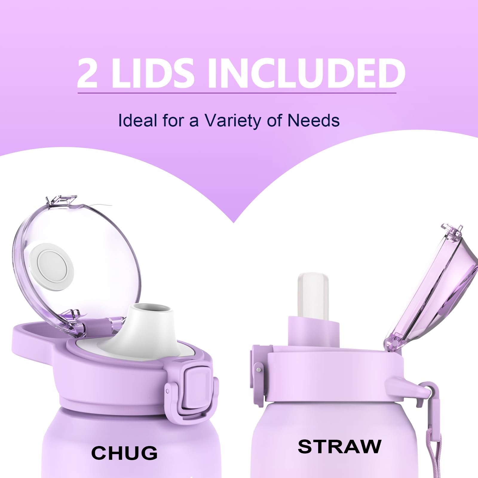 Insulated Water Bottle 17Oz,18/10 Stainless Steel 500Ml Insulated Water Bottle Double Walled