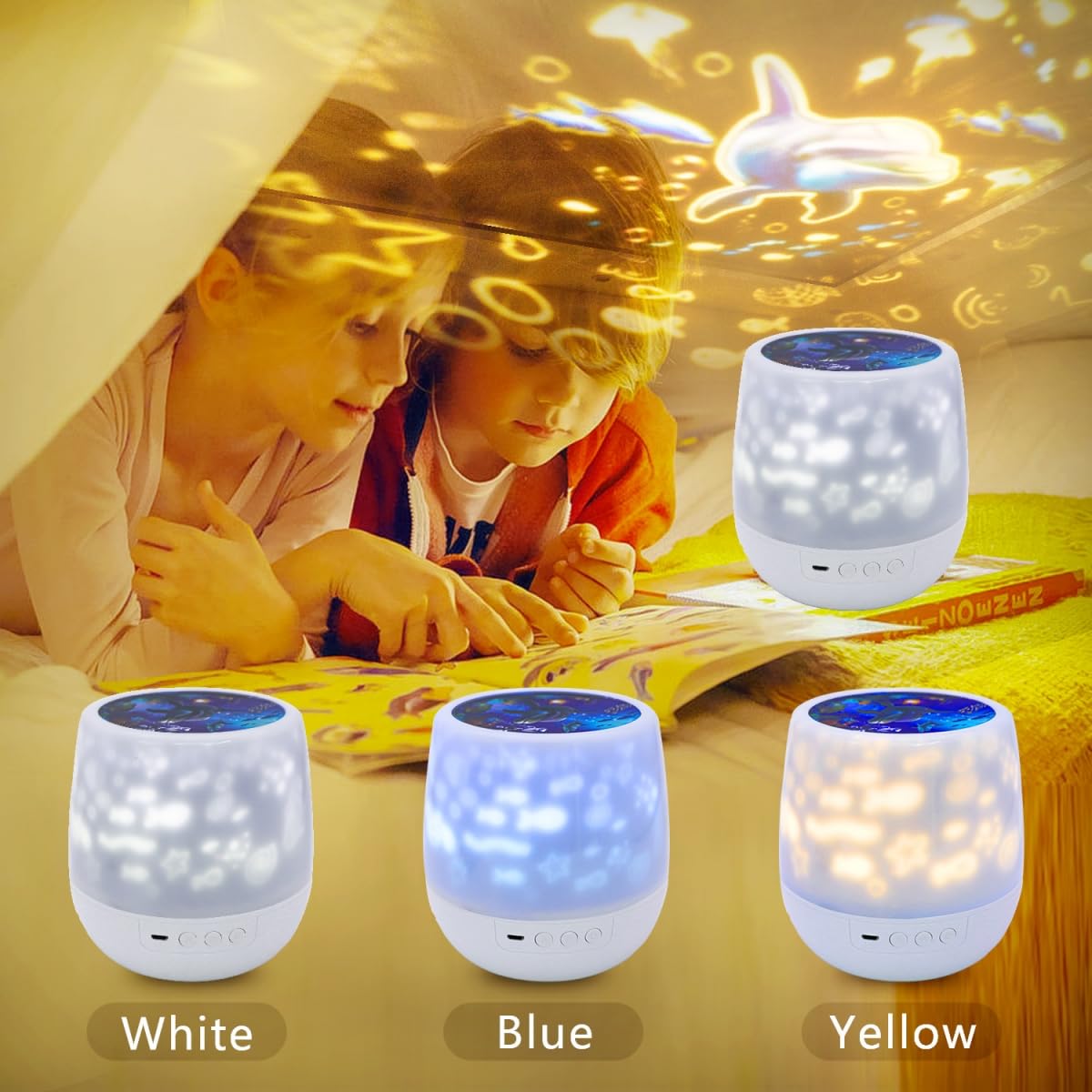 Lytrdit 21 Sets Of Films, Night Lights For Kids Bedroom, Ceiling, Baby Night Light Projector, Star Galaxy Projector For Kids Baby Girls With 360° Rotating Dimmable, Birthday, Christmas, Nursery, Room Decor