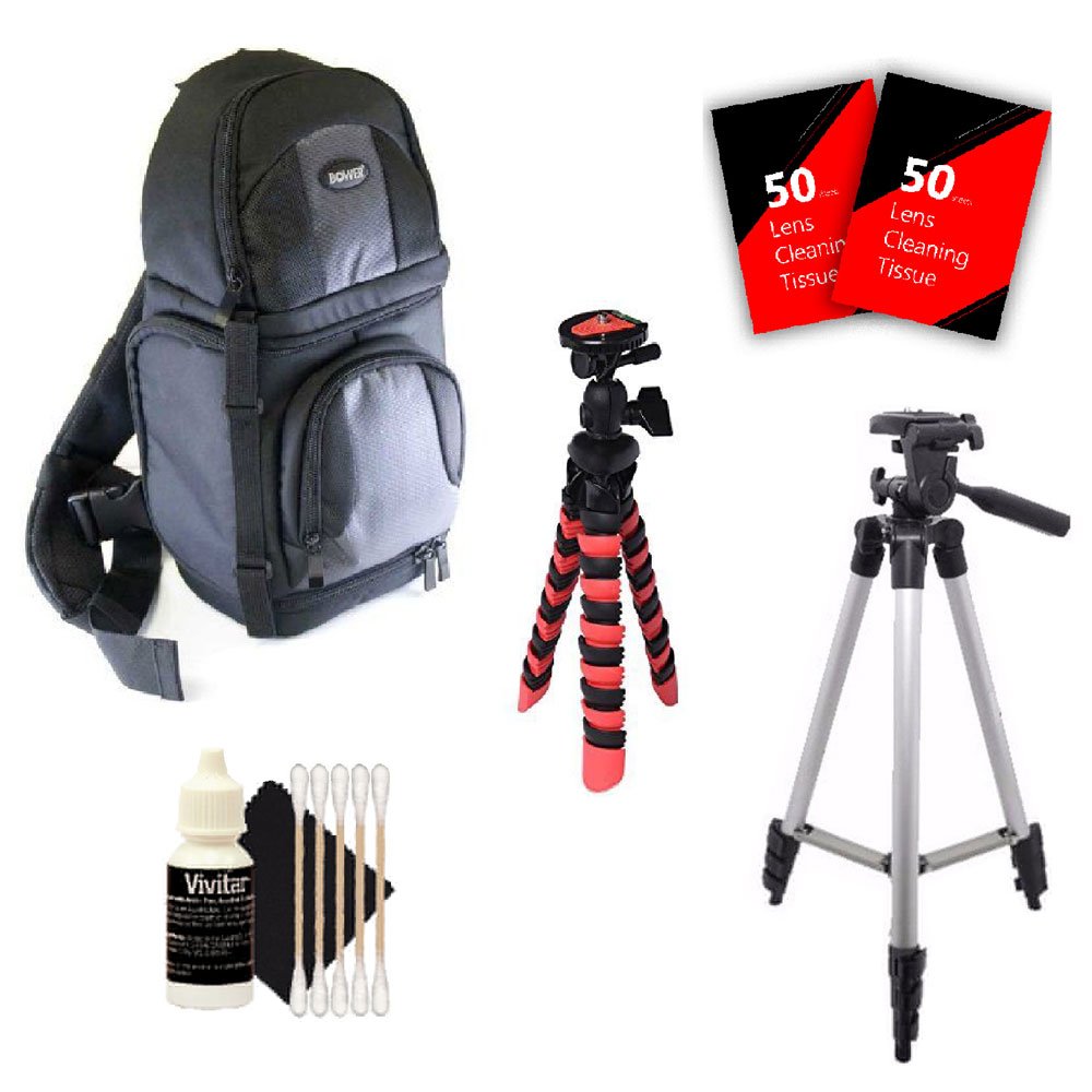 Teds Electronics Tall And Flexible Tripod For Canon Eos Rebel T6 T6I T5 T5I And All Digital Cameras