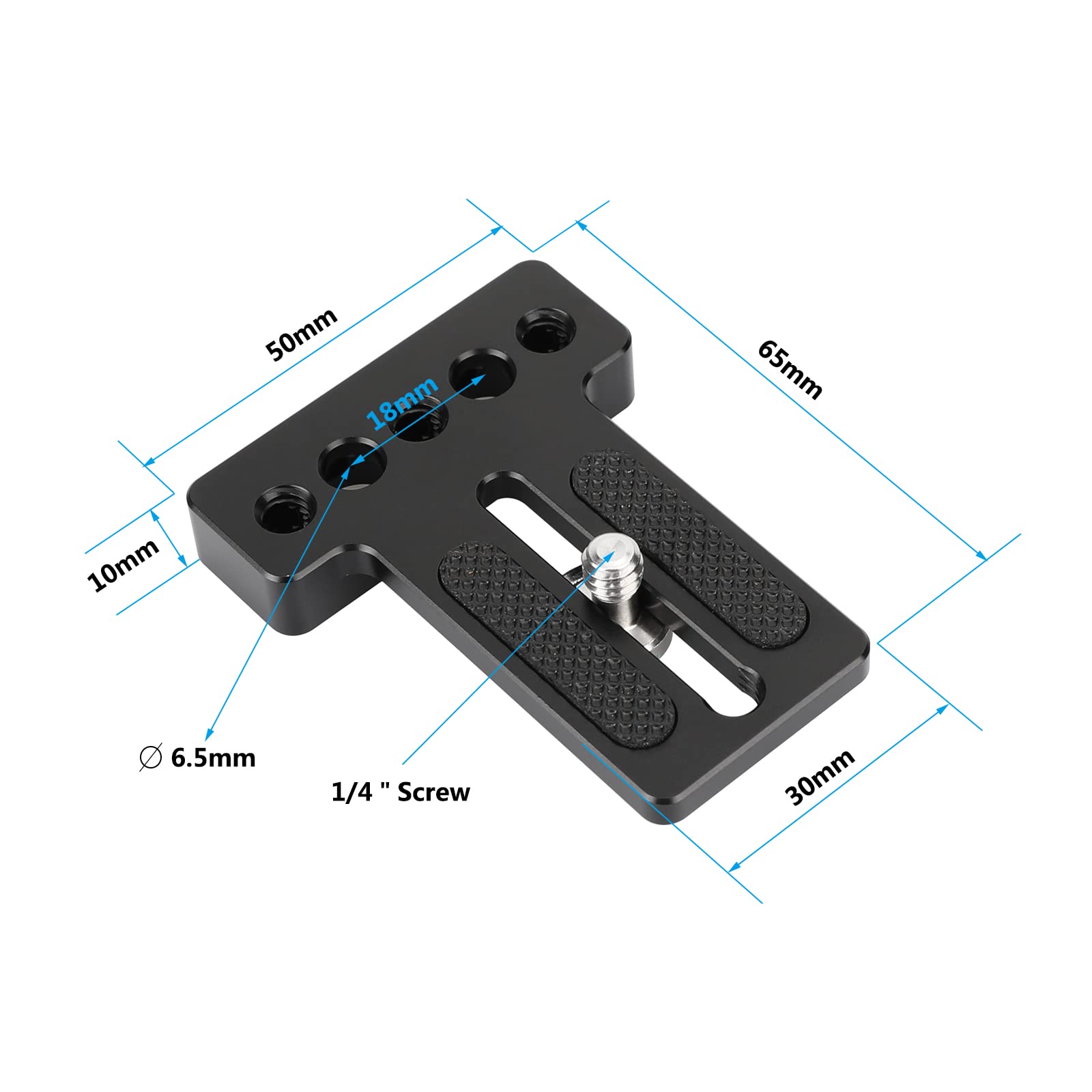 Camvate Bottom Plate With Mounting Slot For Monitor Cage Rig - 3174