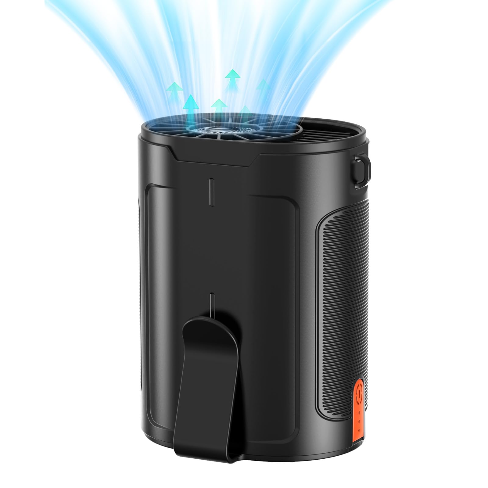 Waist Fan, Portable Rechargeable Fan With Up To 25H Of Working Time, 4 Speeds 6600Rpm Strong Cold - Koospark