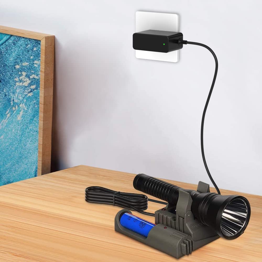 Bensn Flashlight Base Charger Power Cord Compatible With Streamlight Stinger Hp Ds Hpl Classic Xt Series, Strion Led Hl, Survivos, Litebox, Kuncklehad