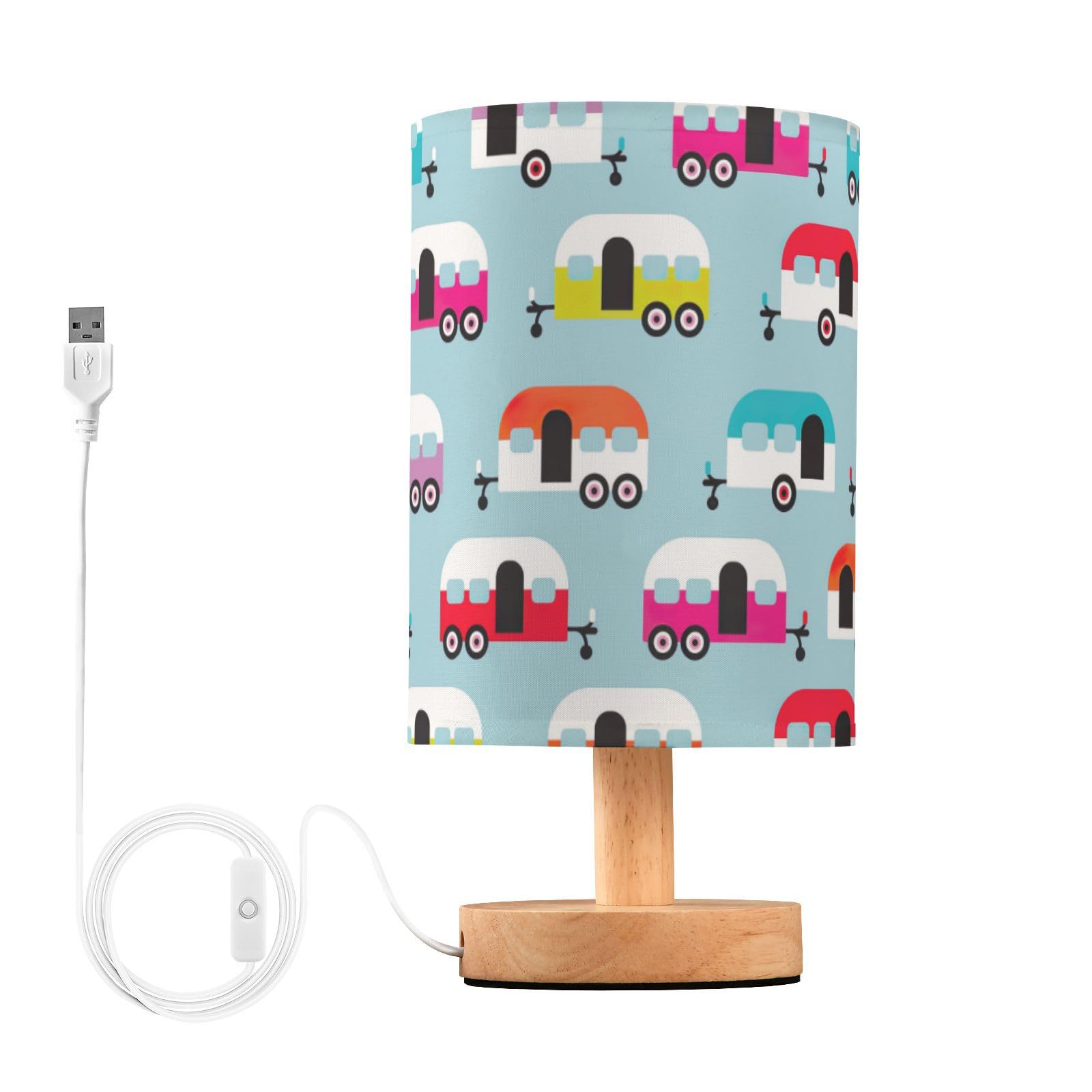Frodotgv Led Table Lamp Night Stand Lamp For Small Spaces Colorful Camper Caravan Retro Night Lights For Boys Classroom