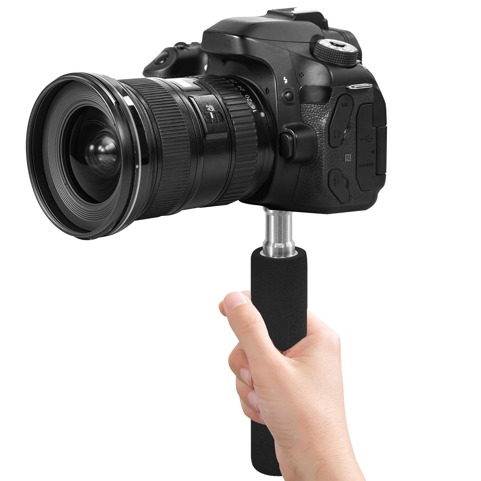 Wellmaking Camera Handle Grip Support Mount Universal Handle Grip Camera Stabilizer With 1/4 Inches Male Screw For Digital Video Camera Camcorder Action Camera Led Light