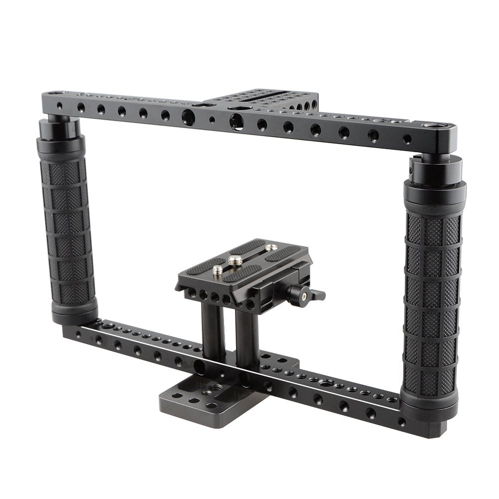 Camvate Battery Grip Camera Cage Adjustable With Quick Release Baseplate - 1772