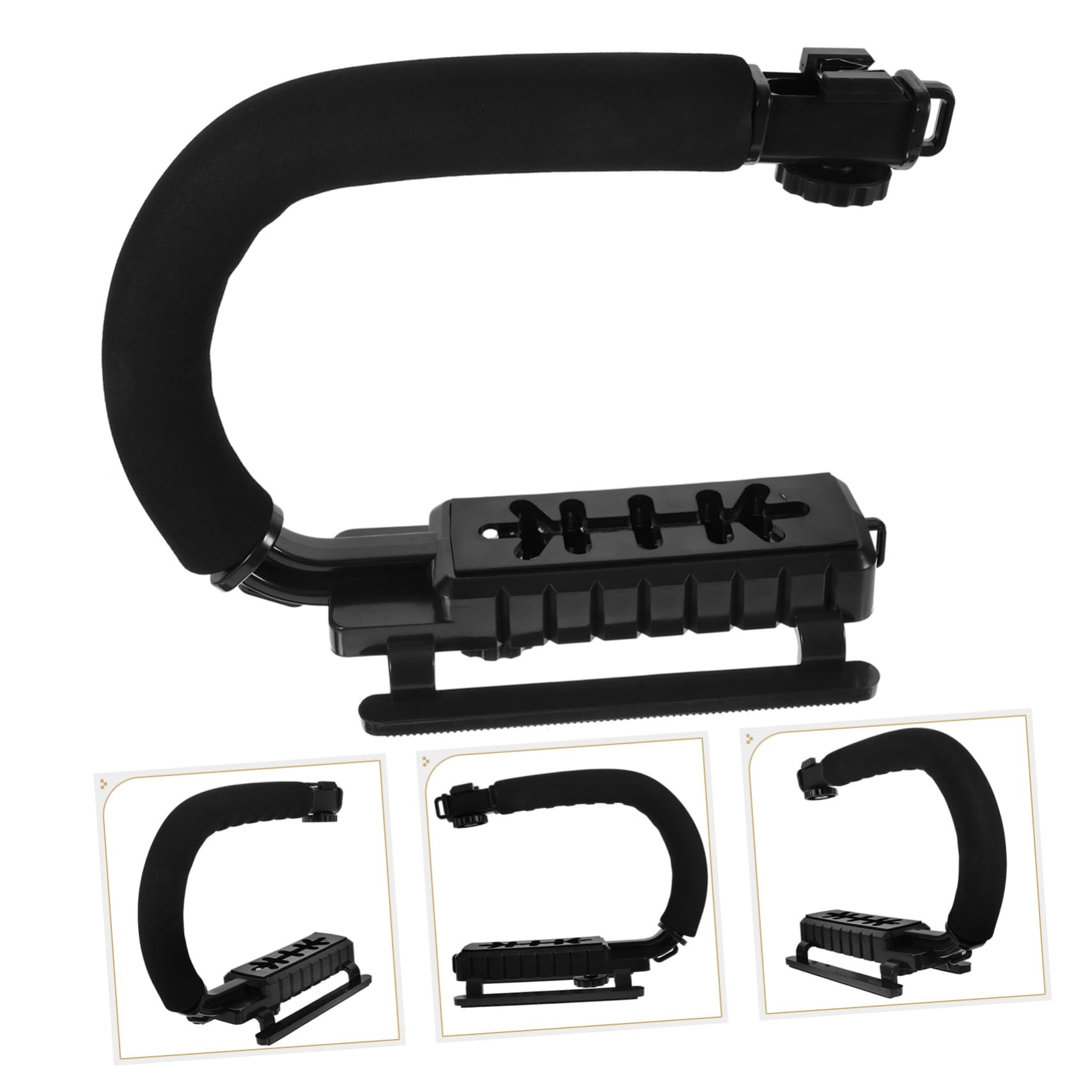 Artibetter Action Camera Stabilizer Gimbal Stabilizer Phone Holder Dslr Accessory Lightweight Portable U- Handheld C- Bracket