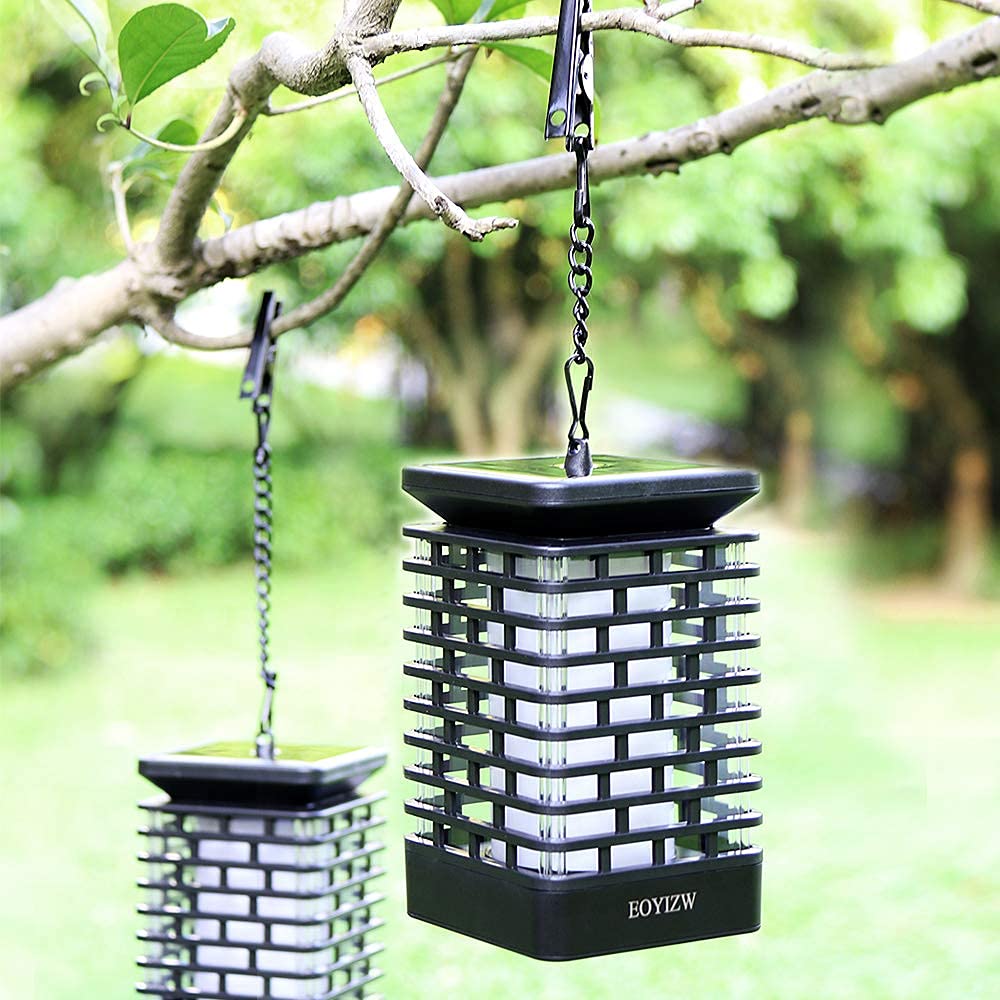 Eoyizw Solar Lights Outdoor, 99 Leds Solar Lantern - Ip65 Waterproof Garden Lights Decor For Halloween Yard Porch Patio 2 Pack