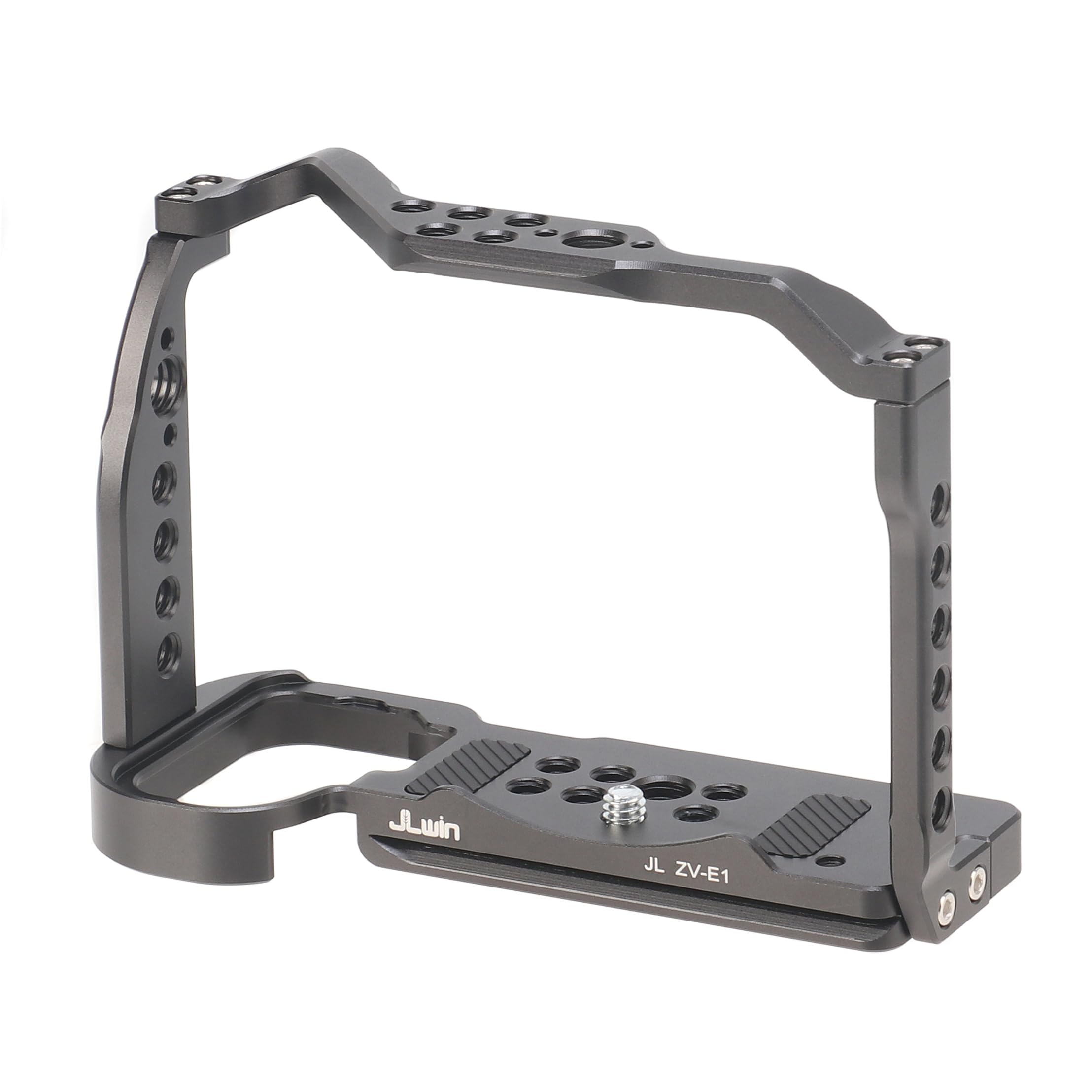 Fotga Camera Cage With Nato Rail 1/4" 3/8" Hole For Sony Zv-E1 Mirrorless Dslr Camera Video Filmmaking,Compatible Arca Swiss Clamp