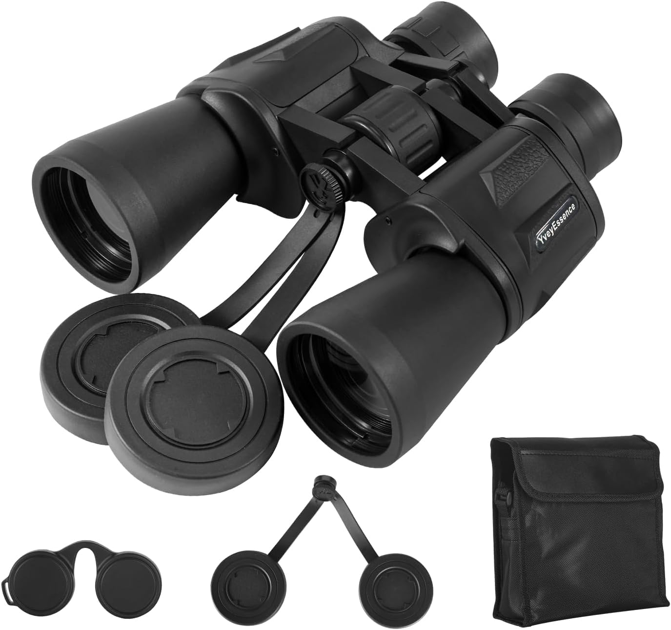 Yvey Essence 20X50 Hd Binoculars For Adults, Night Vision Binoculars Waterproof Binocular With Large View, Easy Focus For Bird Watching, Travel, Adventures