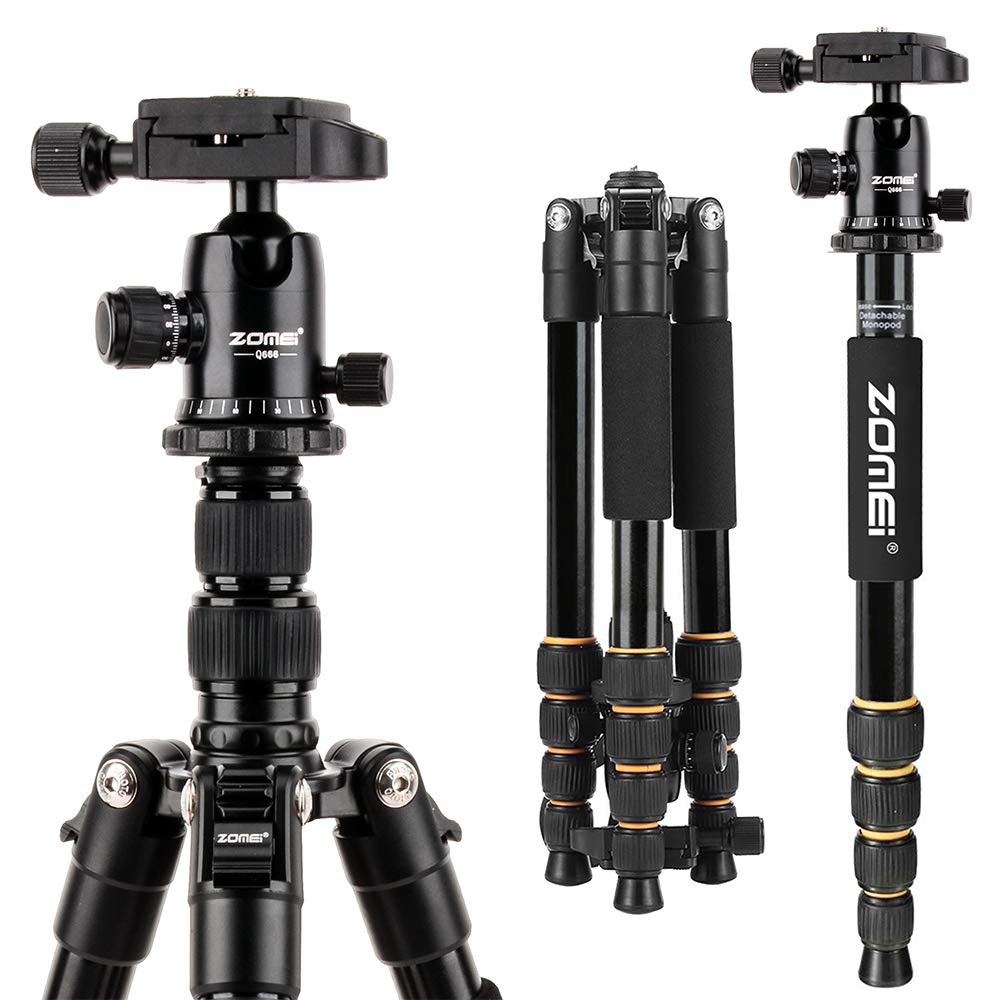 Yessbon Zomei Aluminum Portable Tripod With Ball Head Heavy Duty Lightweight Professional Compact Travel For Nikon Canon Sony All Dslr And Digital Camera