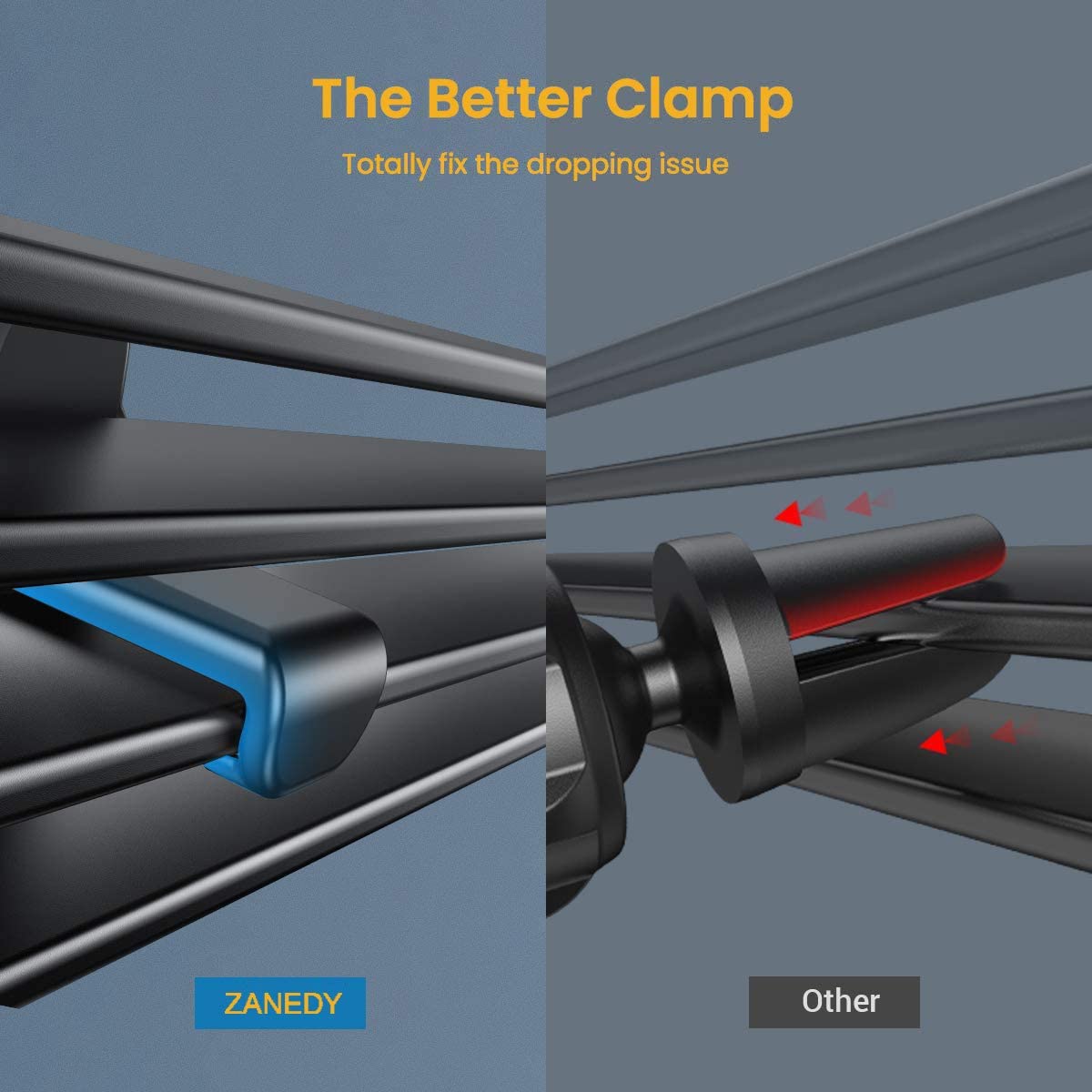 Zanedy Car Universal Phone Mount For Collapsible Grip/Socket Mount Phone Holder Pop Air Vent Out Stand Car Mount 360 Degrees Dashboard Desk Wall Bracket For Gps Navigation All Smartphones