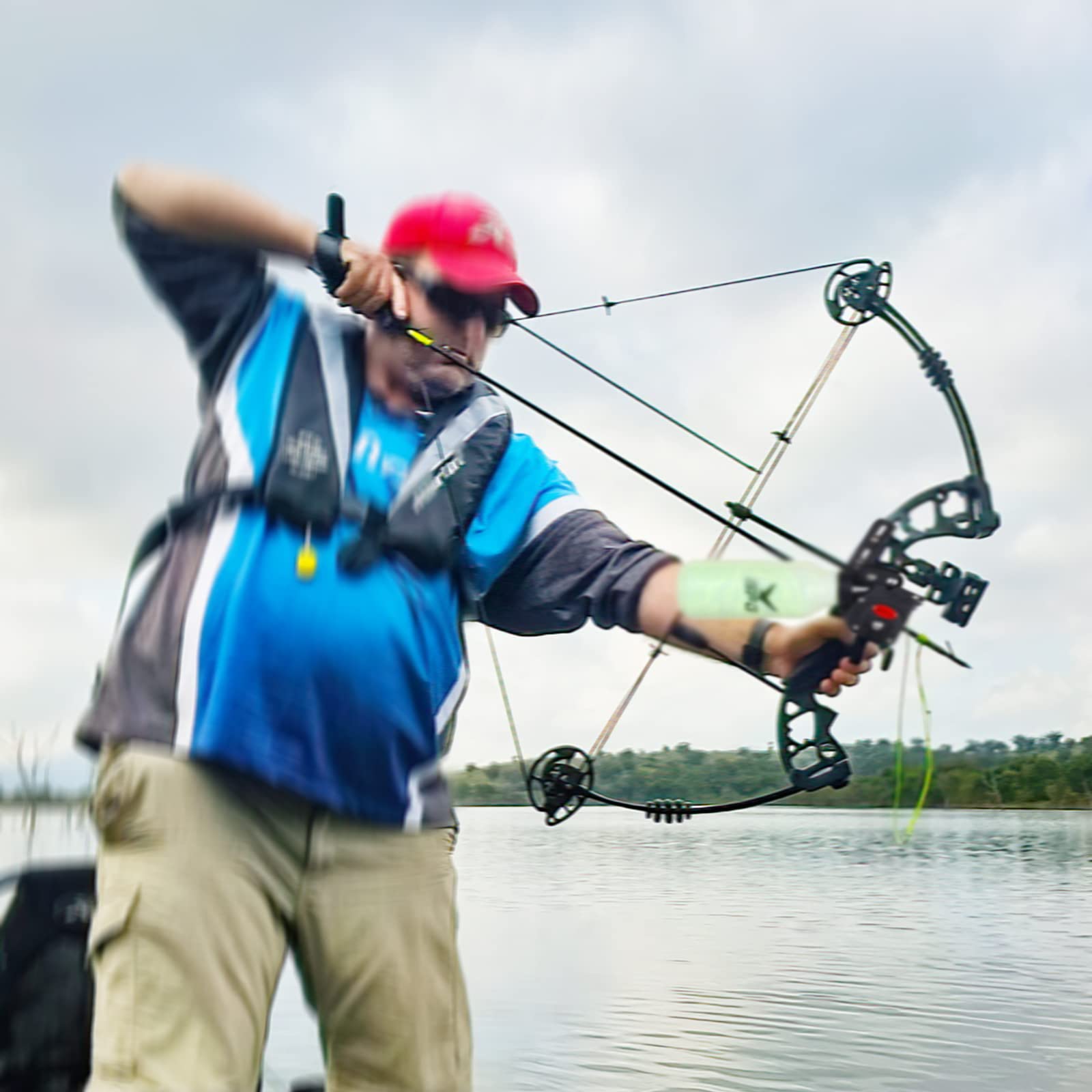 Sopoger Bowfishing Reel For Recurve And Compound Bow, Bottle Style Bow Fishing Reel Kits With 40 Meters Smooth Dacron Line For Small And Big Fish