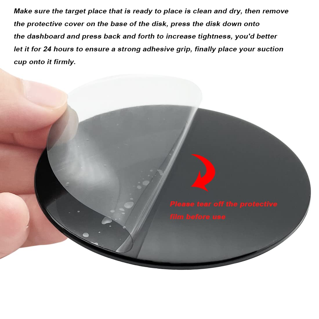 Aywfey 2 Pack 73Mm Car Dashboard Pad Mounting Disk For Suction Cup Phone Mount, Sticky Pad For Car Dashboard, 2.87" Universal Gps Dash Mount Pad For Gps Sat Nav Dash Cam Car Phone Bracket Base