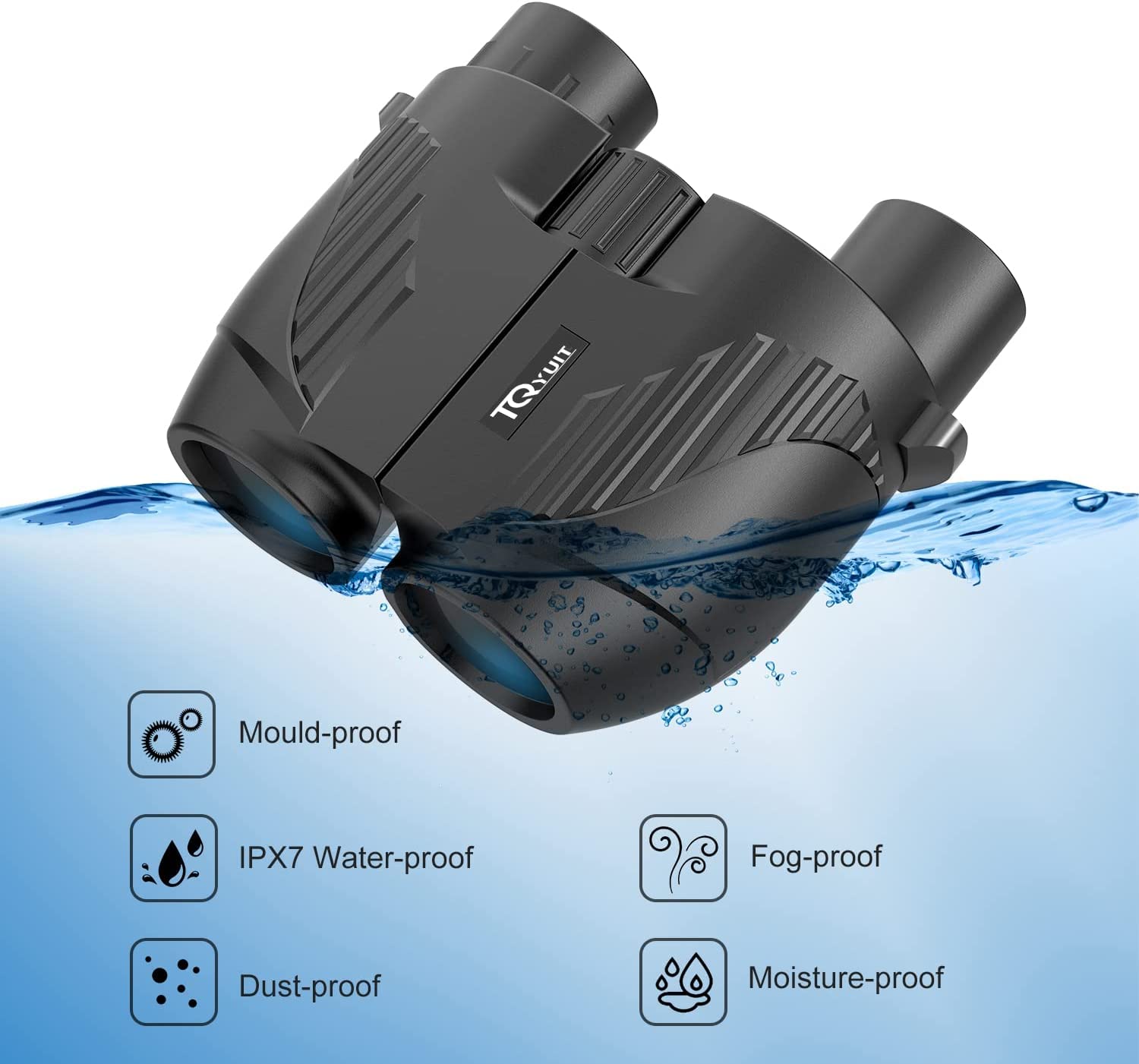 Rodcirant 20X25 Binoculars For Adults And Kids, High Power Easy Focus Compact Binoculars With Low Light Vision For Bird Watching And Travel
