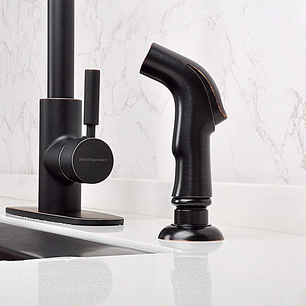 Houtingmaan Kitchen Sprayer Replacement Oil Rubbed Bronze,Pull Out Kitchen Sink Sprayer Hose,Kitchen Sink Faucet Sprayer,With Spray Head,Spray Hose And Spray Holder, Spray Adapter For Kitchen Sink