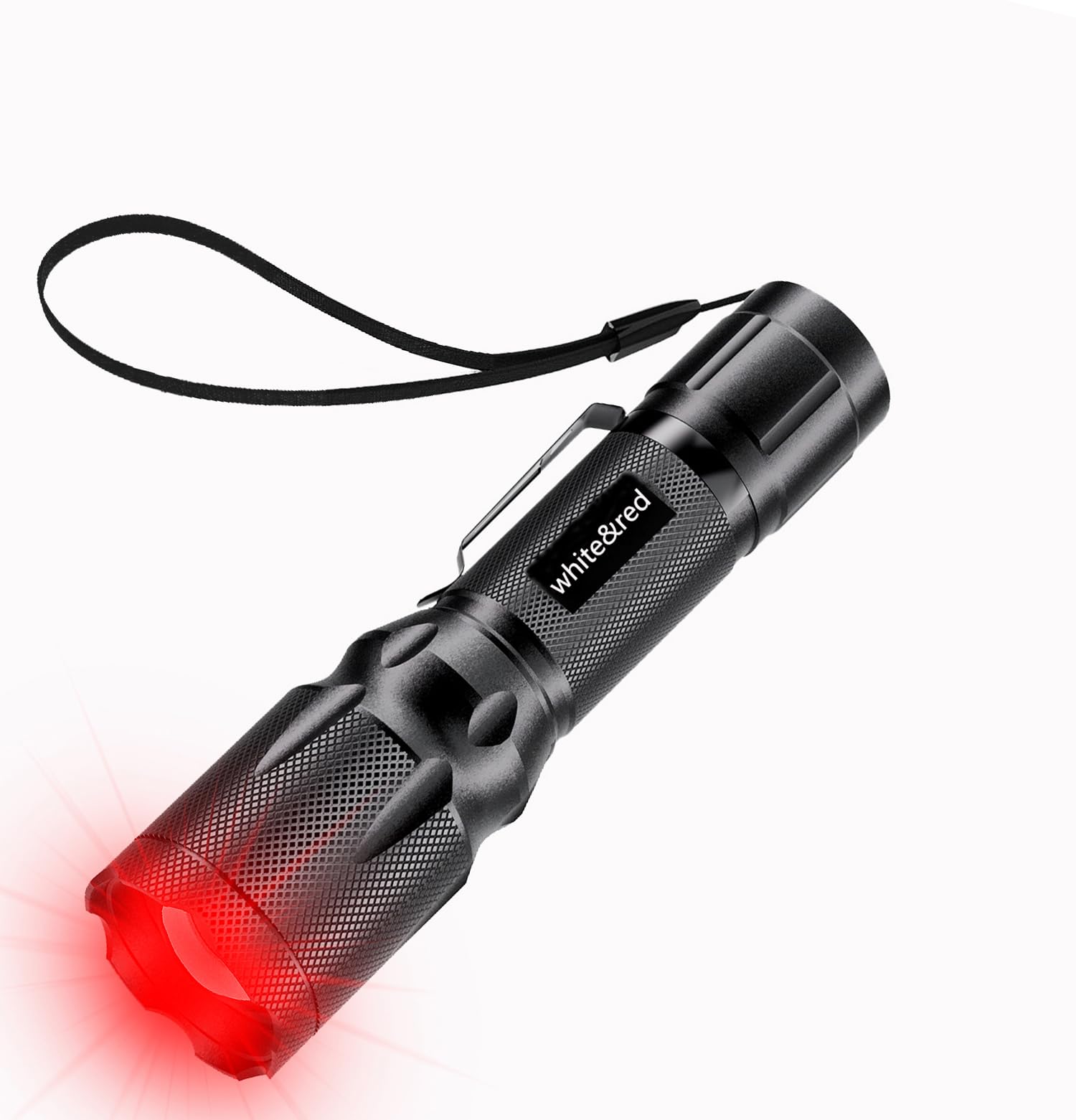 Hsxmn Red Light Flashlight, Dual Led Flashlights With Memory, 2 Color 3 Modes Torch- Handheld White & Red Lights Torch For Night Vision & Outdoor Activities