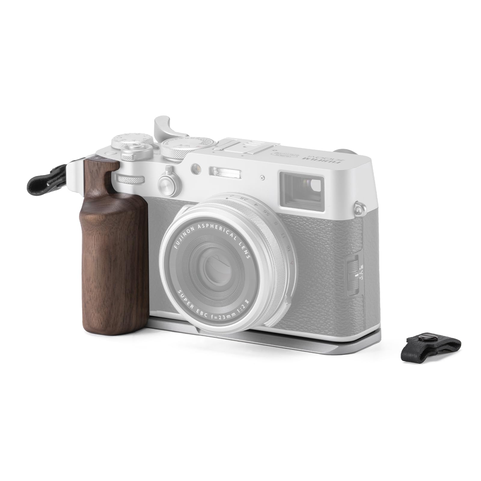 Tilta Vintage Camera Cage Compatible With Fujifilm X100Vi – Silver Base Kit Thumb Grip Strap Attachments Arca Ready Lightweight & Durable Ta-T70-A-S