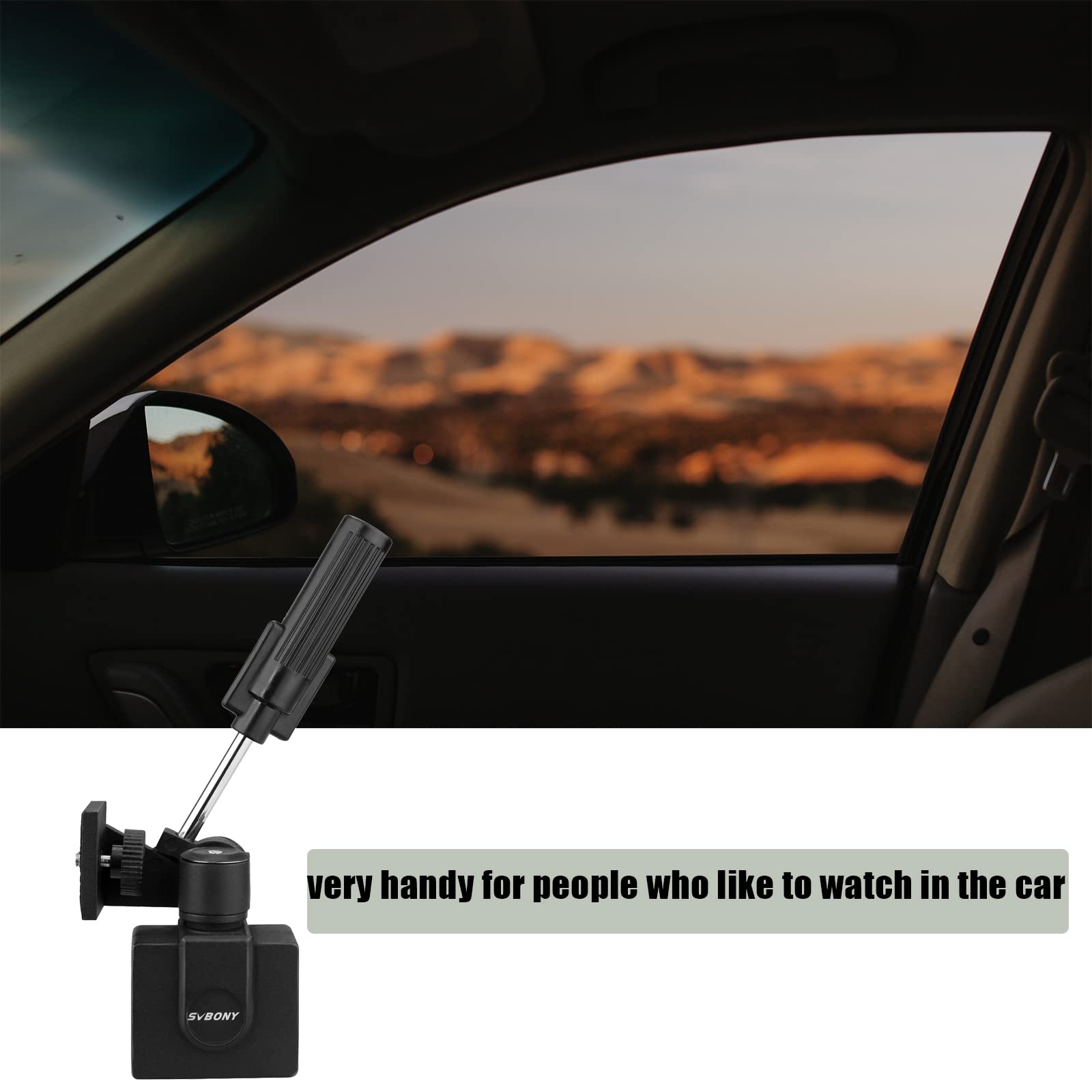 Svbony Sv126 Car Window Mount Adjustable Vehicle Clamp Mount Compact For Spotting Scope Monocular Binocular Telescope Slr Camera With Mounting Thread