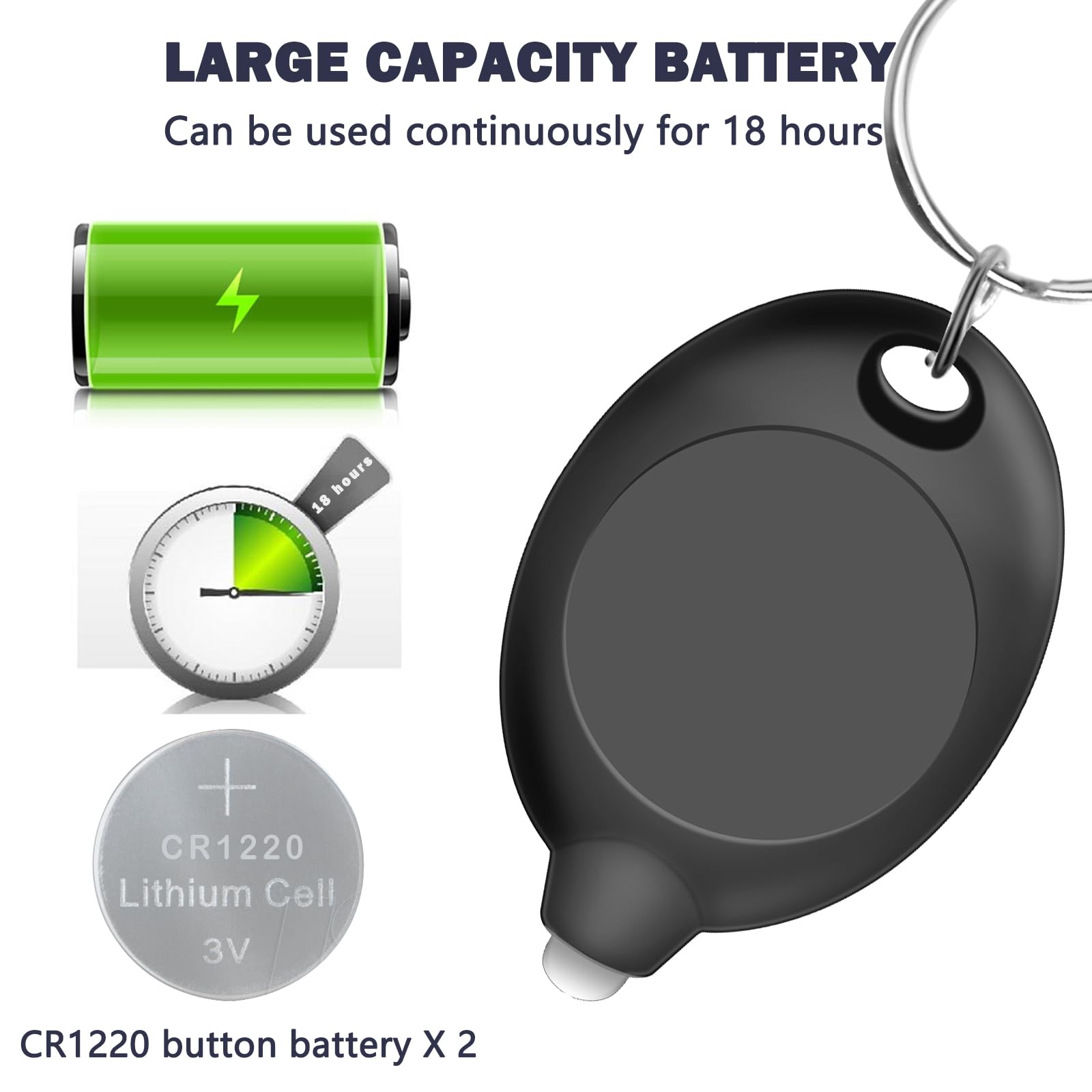 Daemson Mini Led Keychain Flashlight, Ultra Bright Tiny Flashlight, Small Keychain Flashlight White Light, Micro Pocket Key Ring Led Flashlight For Emergency Lighting - Multicolor Shell (8Pcs)