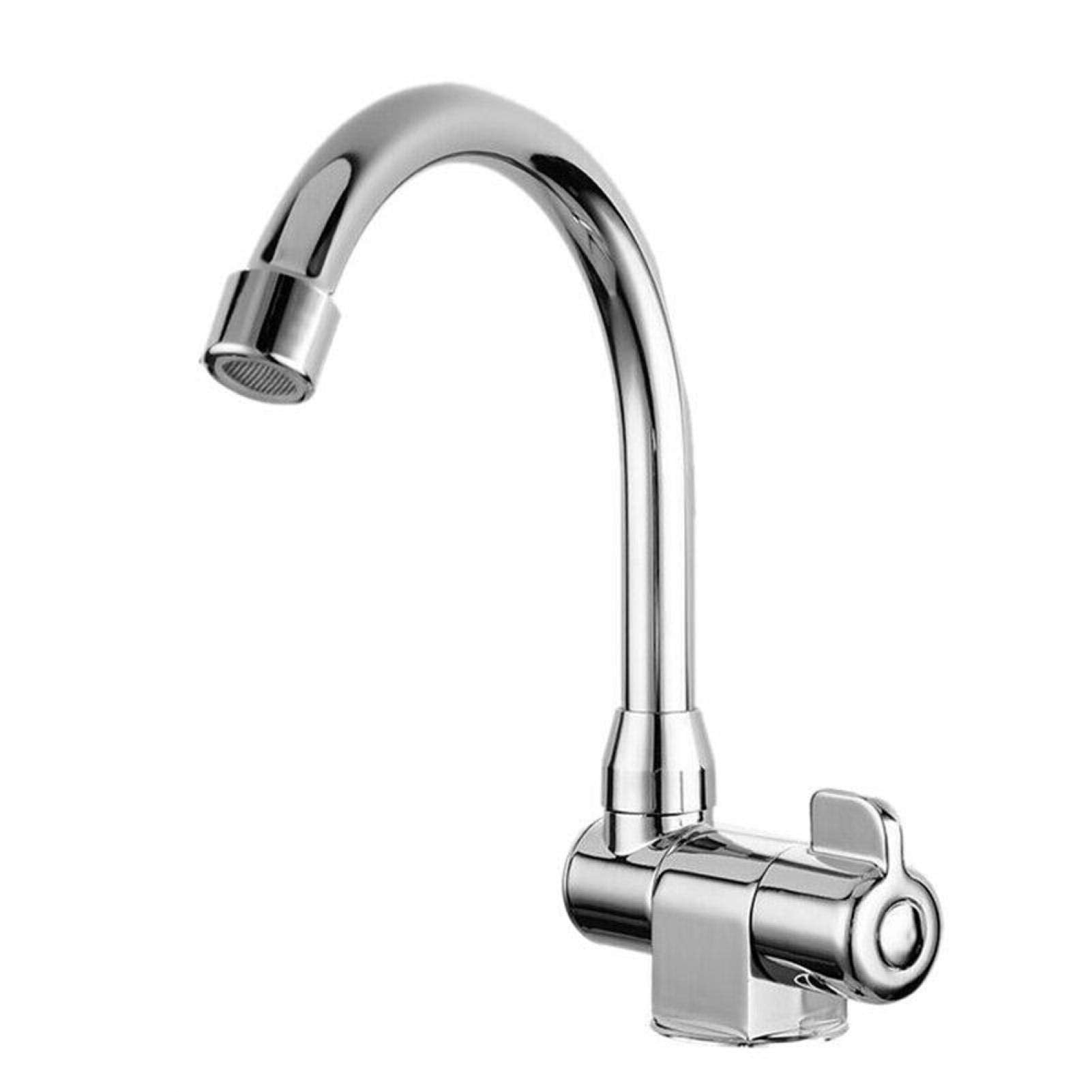 Tookie Caravan Boat Folding Faucet, 360 Degree Rotation Single Handle Folding Faucet, Camping Cold Water Stainless Steel Kitchen Basin Faucets, For Home Boat Yacht Camping Rv Caravan