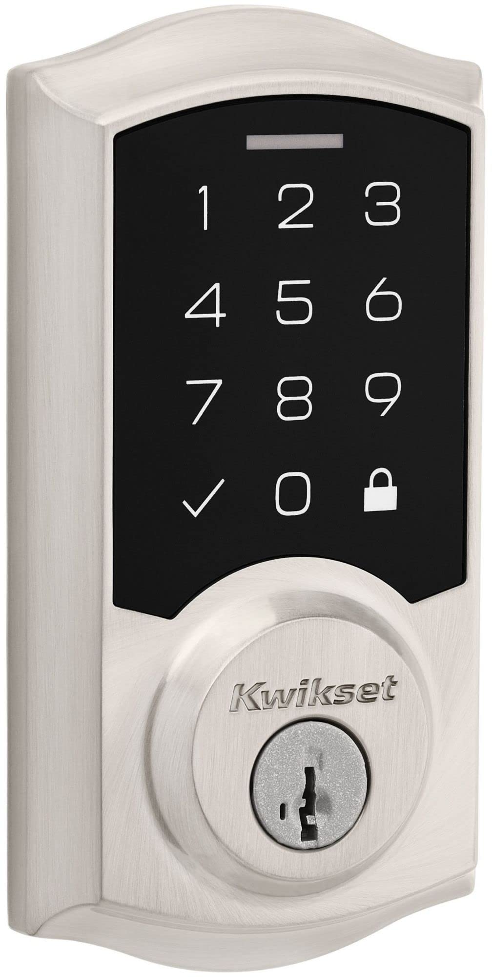 Kwikset 9270Trl-15S Traditional Smartcode Touchpad Electronic Deadbolt Smartkey Satin Nickel Finish
