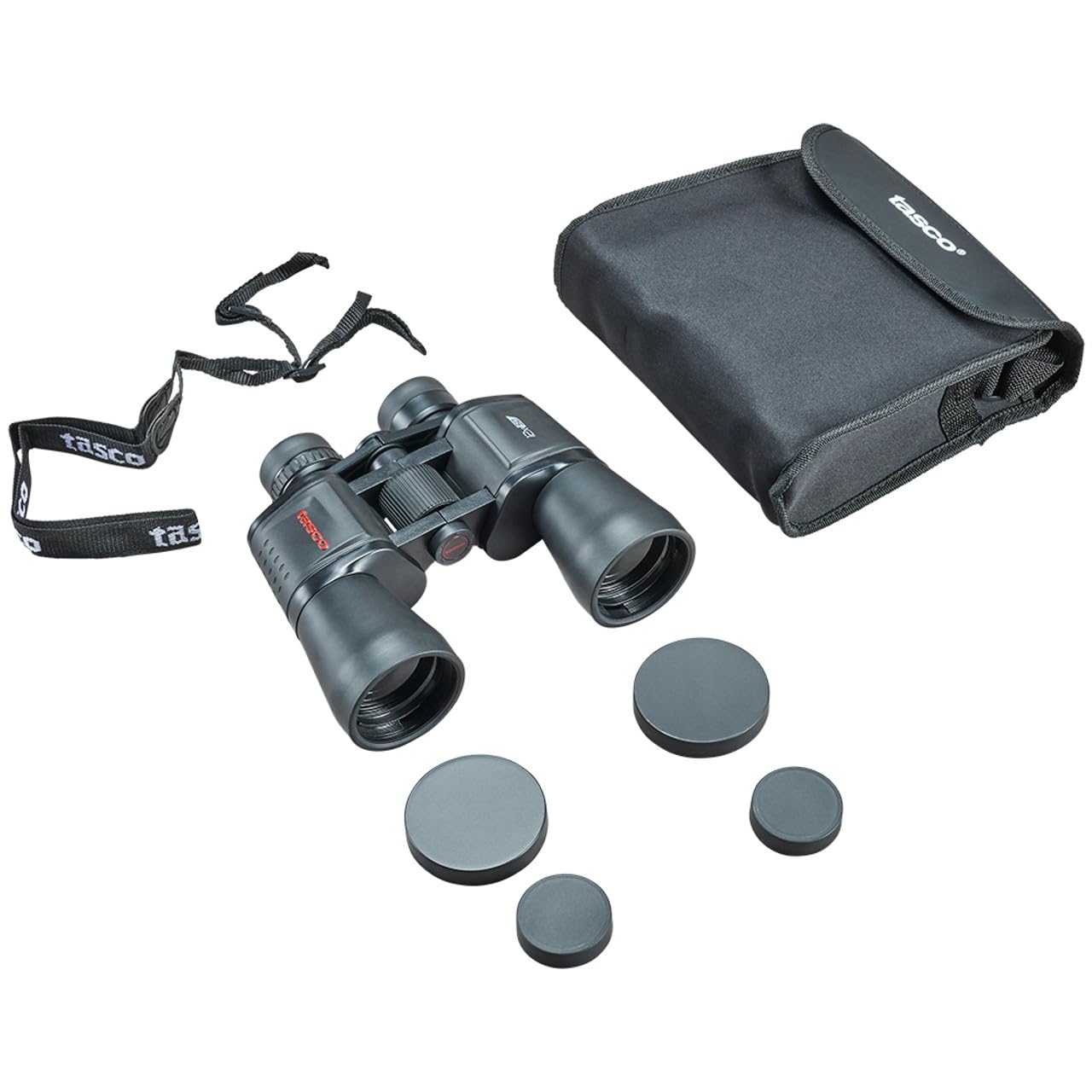 Tasco Essentials Porro Binoculars With Carrying Case And Neck Strap