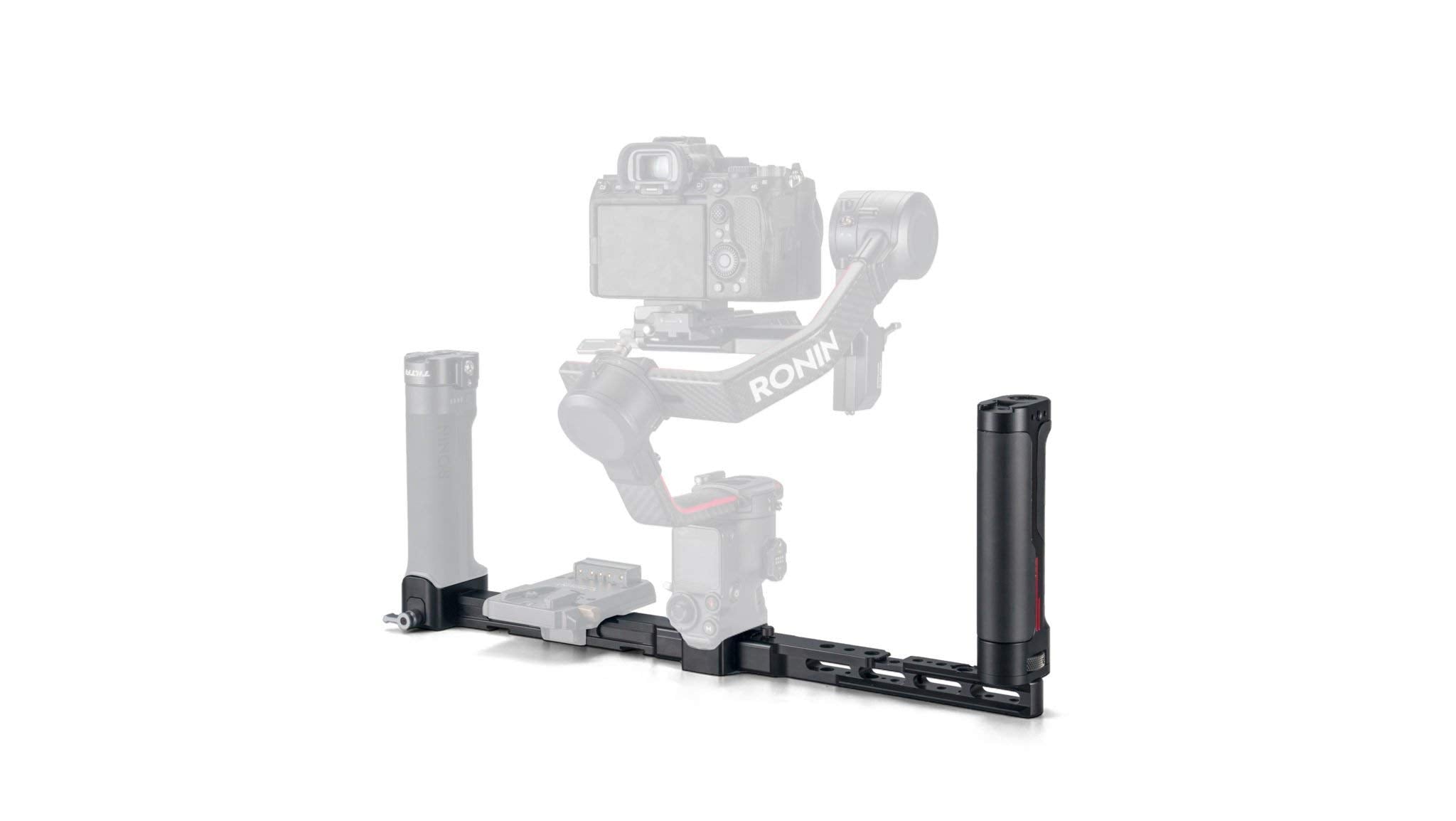 Tilta Dual Handle Power Supply Bracket Compatible With Dji Rs4 Pro / Rs4 / Rs3 Pro Power Supply Bracket And Operating Handle Included Tga-Dhb