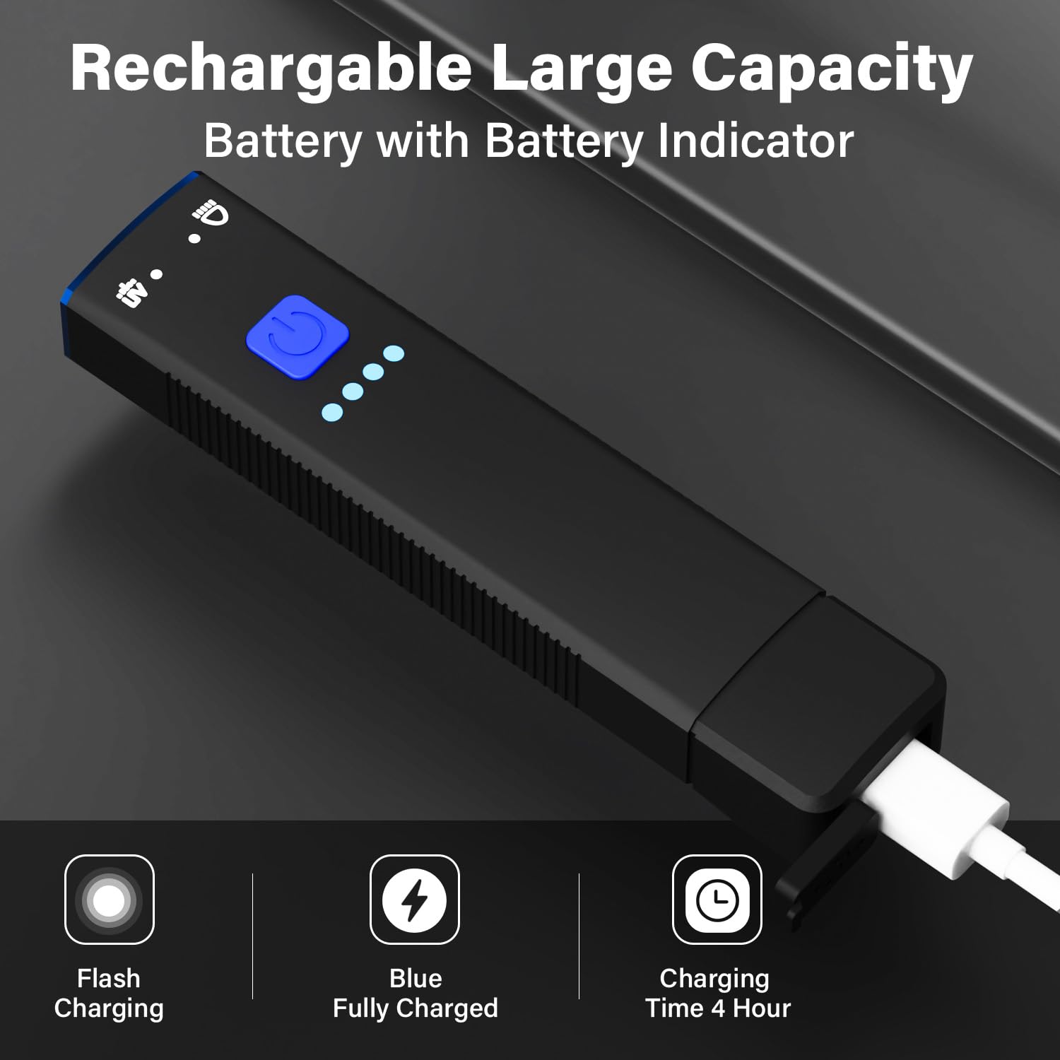 Sparkleing Edc 1000 Lumens Super Bright Led Light, Usb-C Rechargeable With Uv, Pocket Clip, 6 Modes Ipx4 Waterproof Flat Flashlight For Emergency & Outdoor