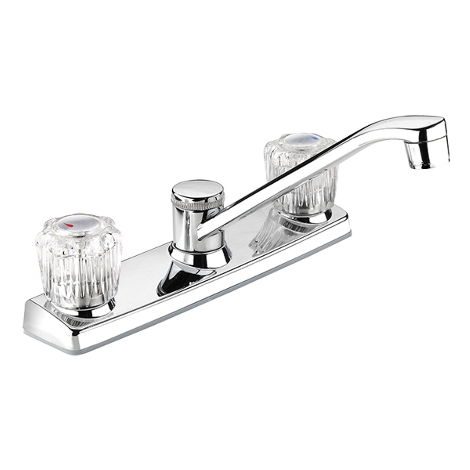 Keeney Plumb Pak Eba65Wcp Low Arc Dual Handle Swivel Kitchen Faucet, Polished Chrome