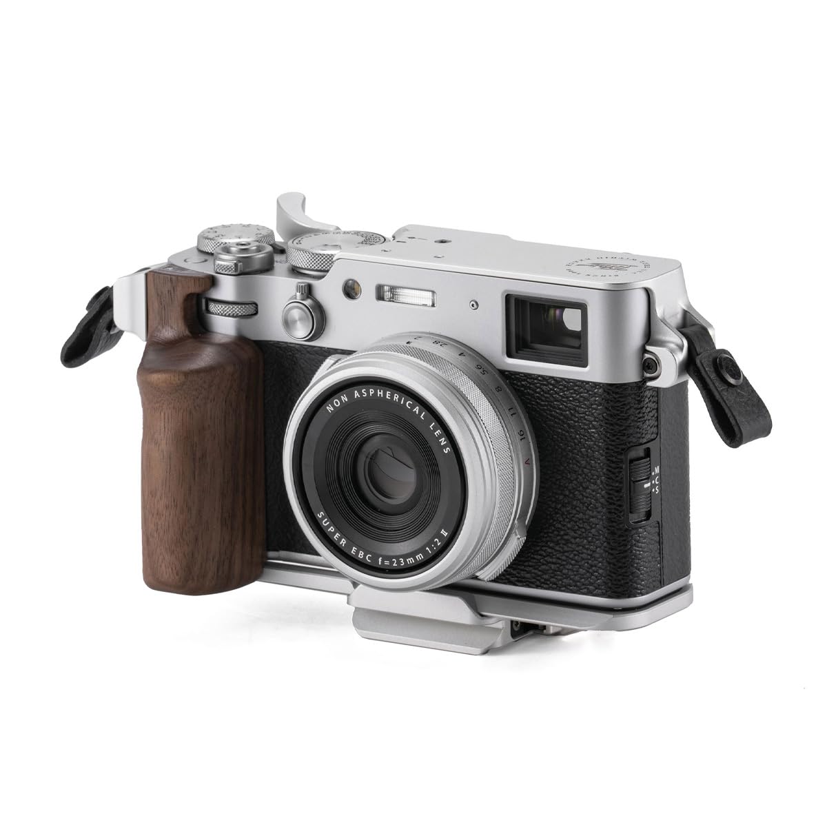 Tilta Vintage Camera Cage Compatible With Fujifilm X100Vi – Silver Travel Kit Thumb Grip Strap Attachments Arca Ready Lightweight & Durable