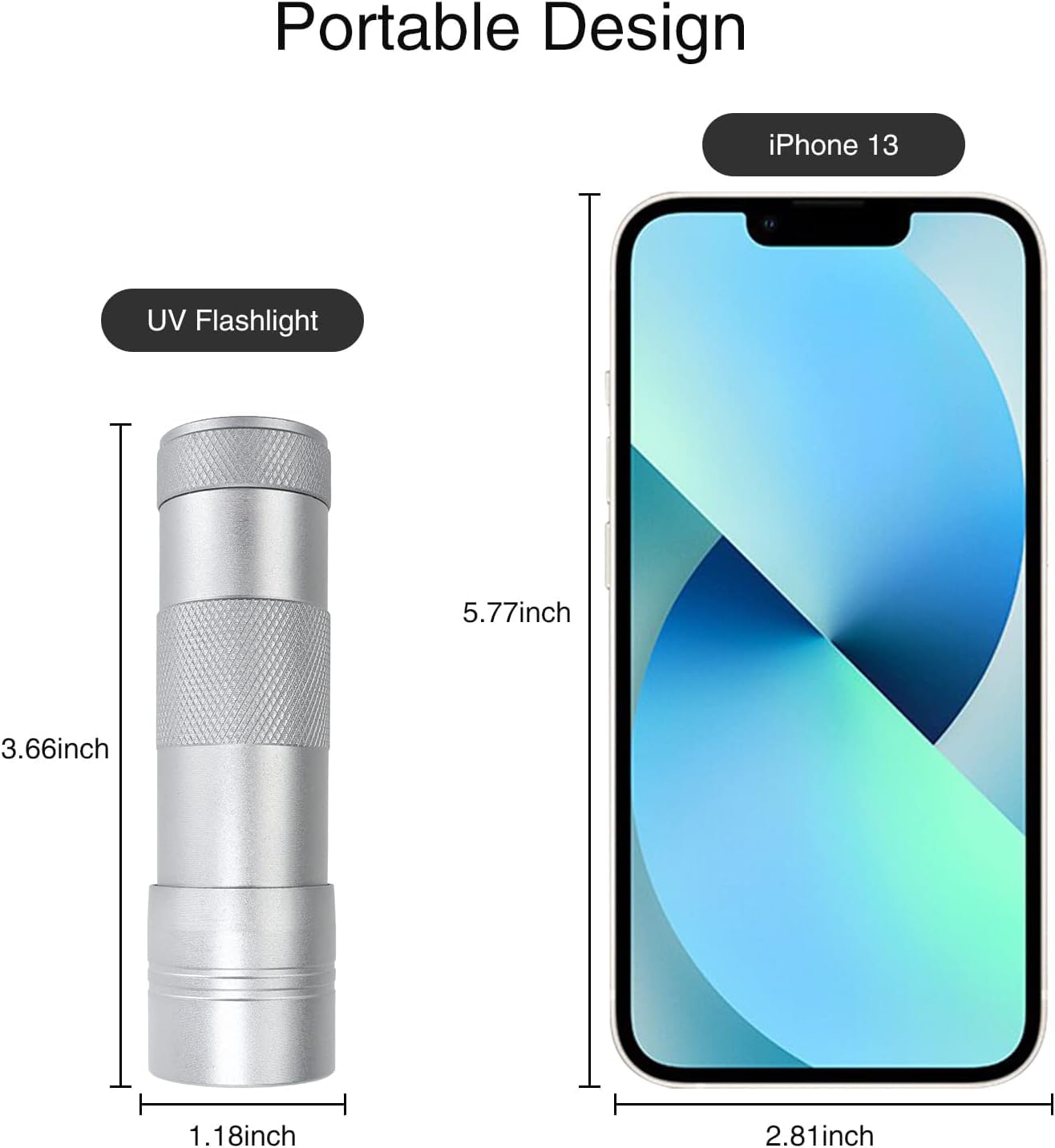 Cosoos 2 Pack Black Light Flashlights, 12 Led Small Uv Light 395Nm, Handheld Urine Detector Light For Dog Cat, Dry Stains, Resin Curing, Bed Bug, 6 Aaa Batteries Included(Silver)