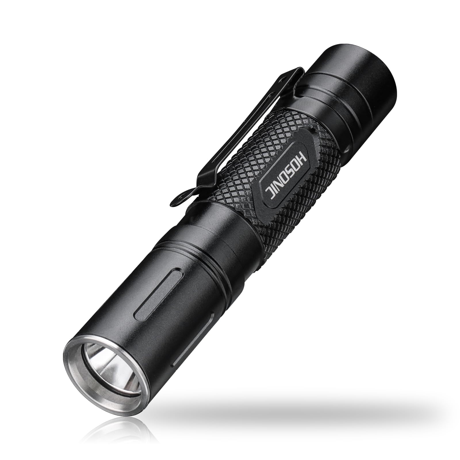 Hosonic Hd10 Rechargeable Tactical Flashlight, Small Flashlights Powerful With Clip,500 Lumen Led Super Bright Flash Light 5 Modes For Home Camping Emergencies