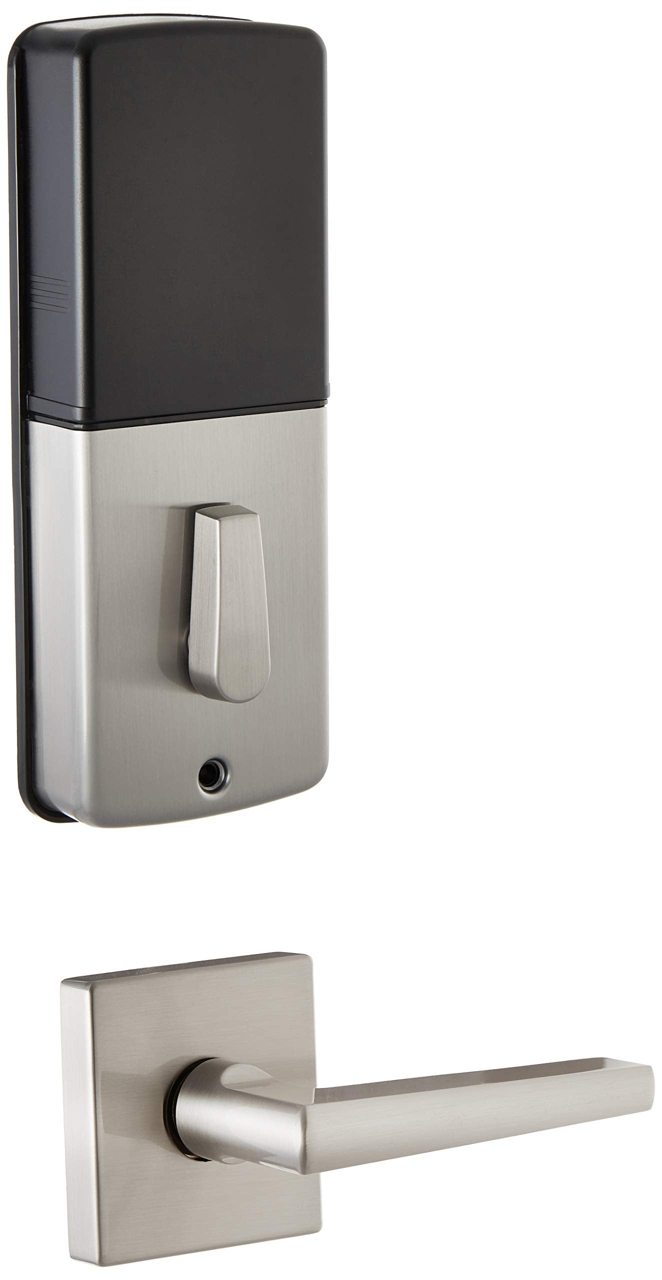 Delaney Hardware D43201V Kp300 Digital Keypad Door Lock With Deadbolt And Vida Lever With Left/Right-Handed Doors In Satin Nickel Finish