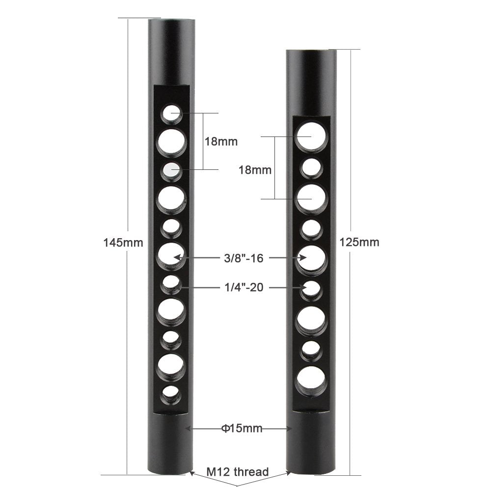 Camvate Dslr Camera With Cage Top Handle Wood Grip For 600D 70D 80D - 1373