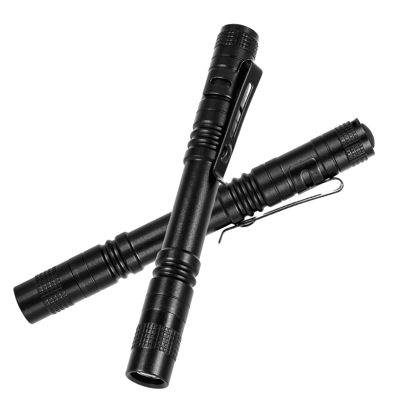 Cussity Pen Light Flashlight 2Pcs, Led Small Mini Pen Lights For Home, Emergency, Handheld Pocket Flashlights With Clip For Outdoor,Camping, Ipx4 Waterproof Inspection Pen Flashlights